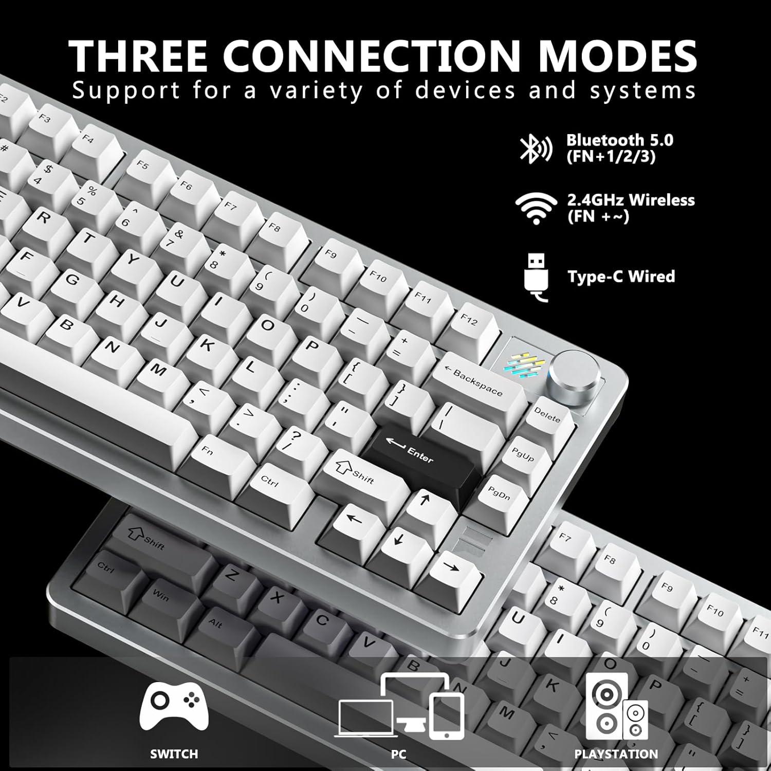 Teclado Mecánico FURYCUBE F75 Aluminio 75% RGB Programable