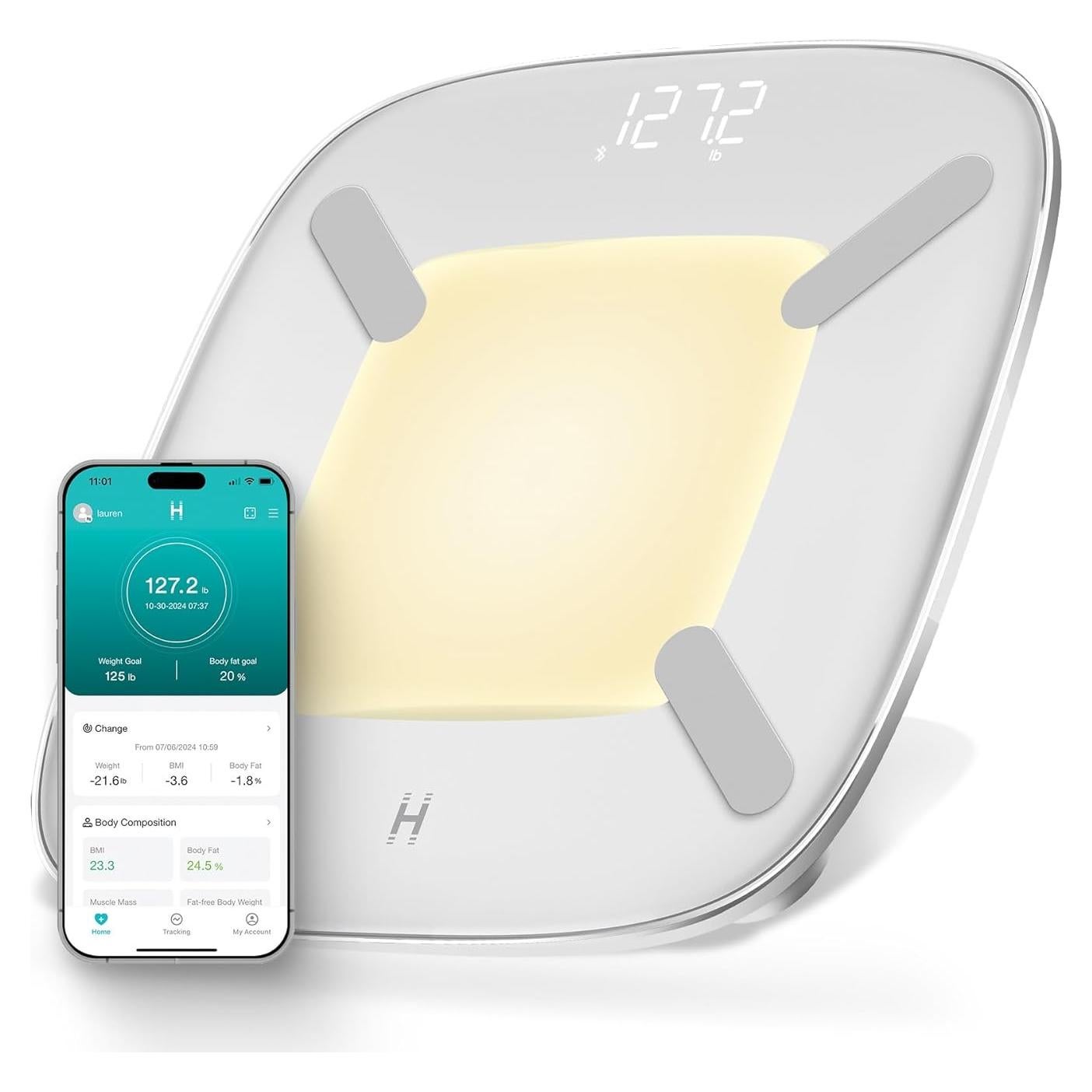 Báscula Digital Inteligente Homedics SCL-BBC200-WT 13 Métricas