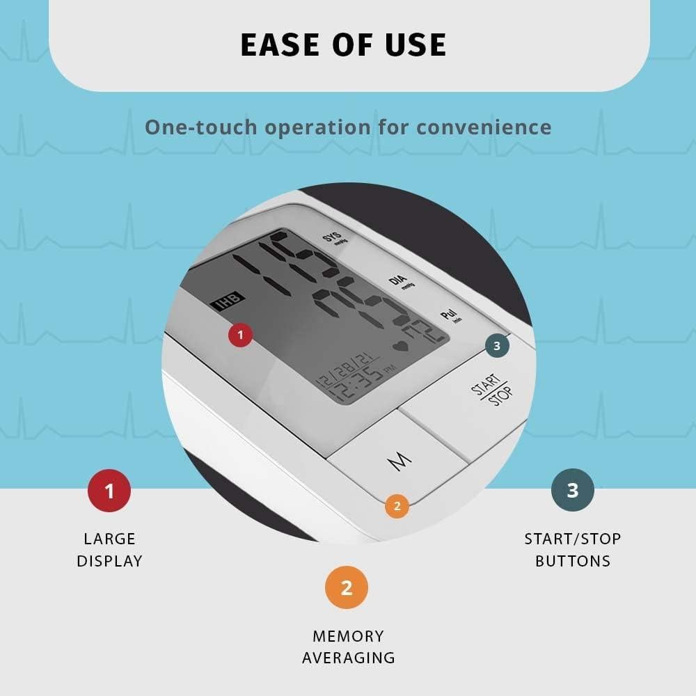 Monitor de Presión Arterial Automático HoMedics BPA-945, 60 Memorias