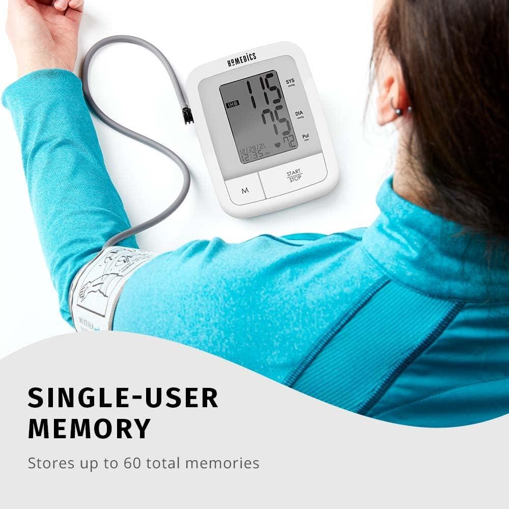 Monitor de Presión Arterial Automático HoMedics BPA-945, 60 Memorias