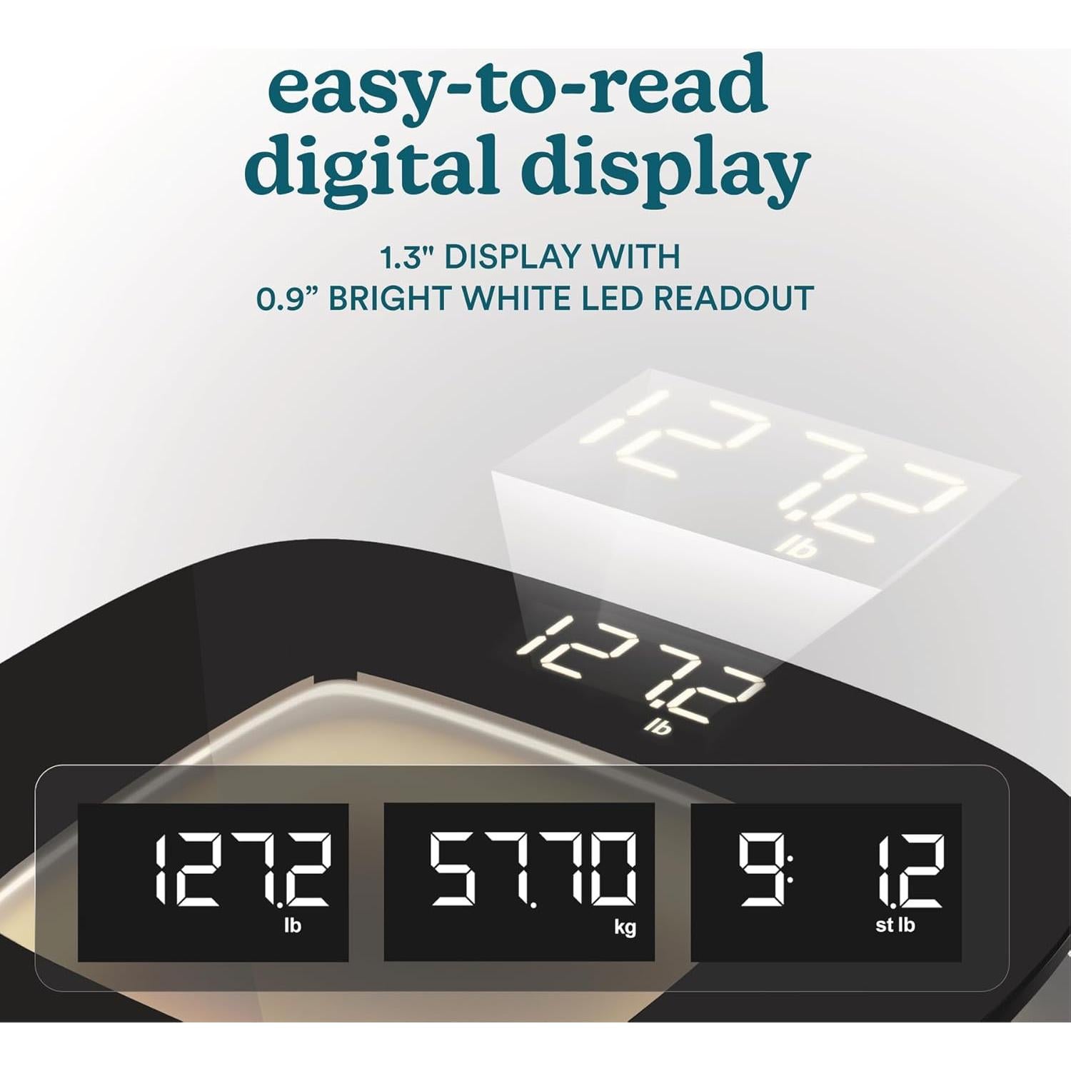 Báscula Digital de Baño Homedics SCL-B100BK, 30x30cm, 181kg