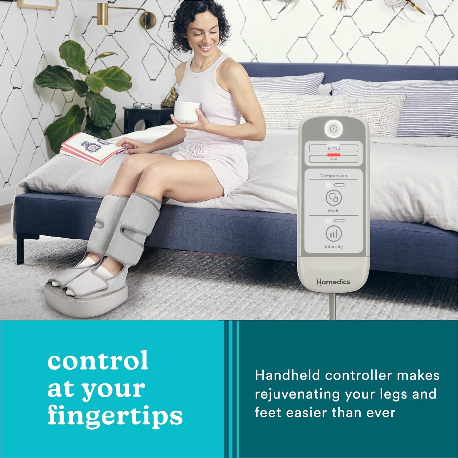Masajeador de Piernas y Pies HoMedics FMS-340H Shiatsu Calor