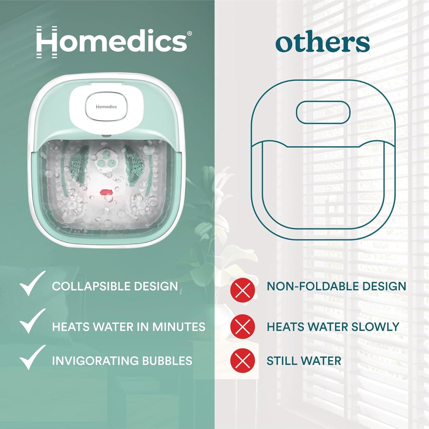Footbath Homedics Smart Space Elite con Calentamiento y Masaje