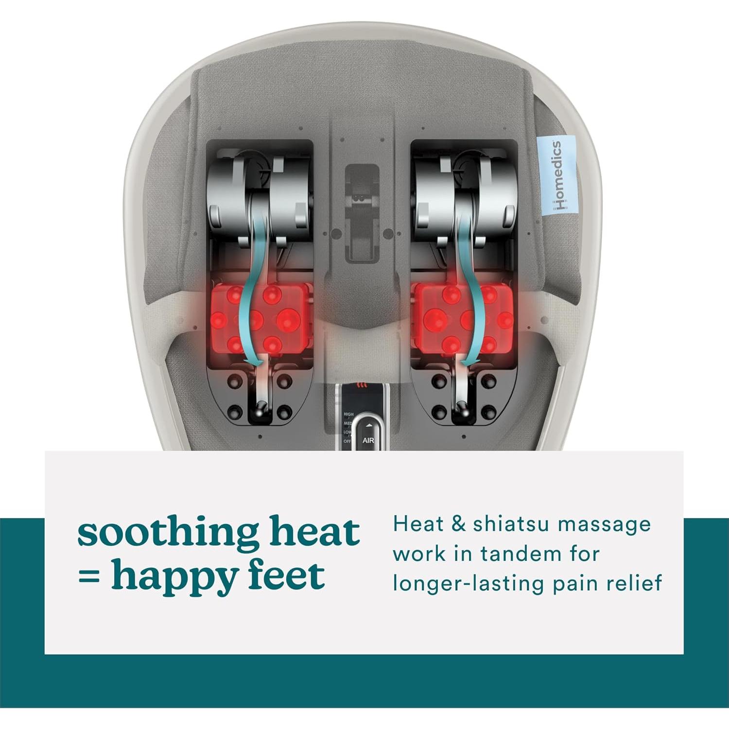 Masajeador de pies Homedics Shiatsu Air Max con calor