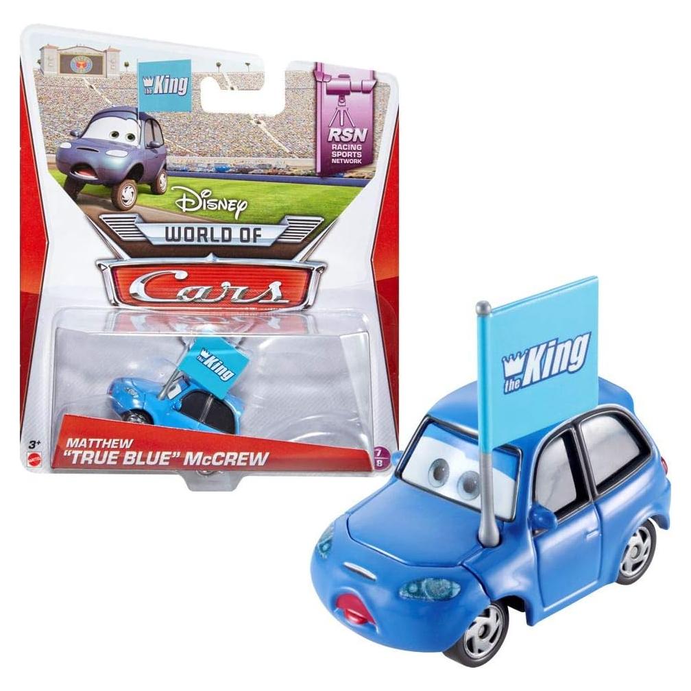 Vehículo Diecast Disney Pixar Cars Matthew True Blue 1:55