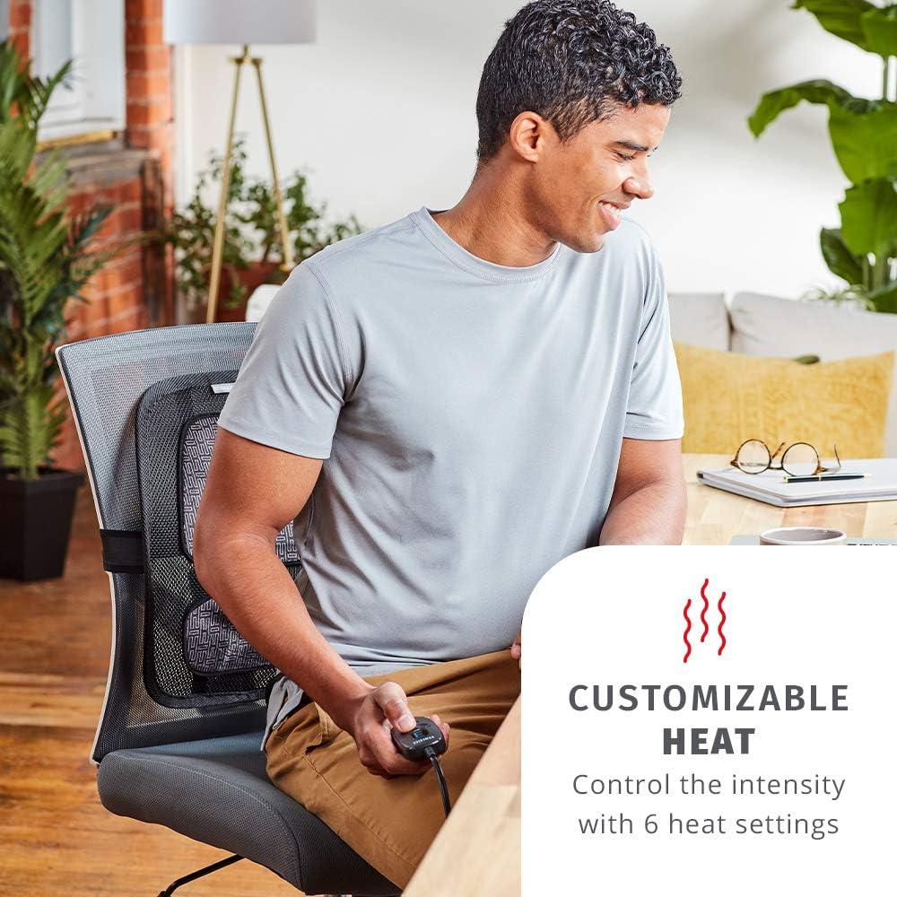 Soporte Lumbar Ergonómico HoMedics HCS-50DJ-BK con Calor