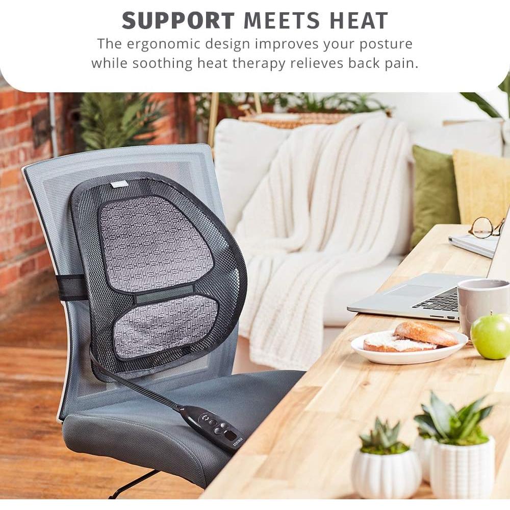 Soporte Lumbar Ergonómico HoMedics HCS-50DJ-BK con Calor