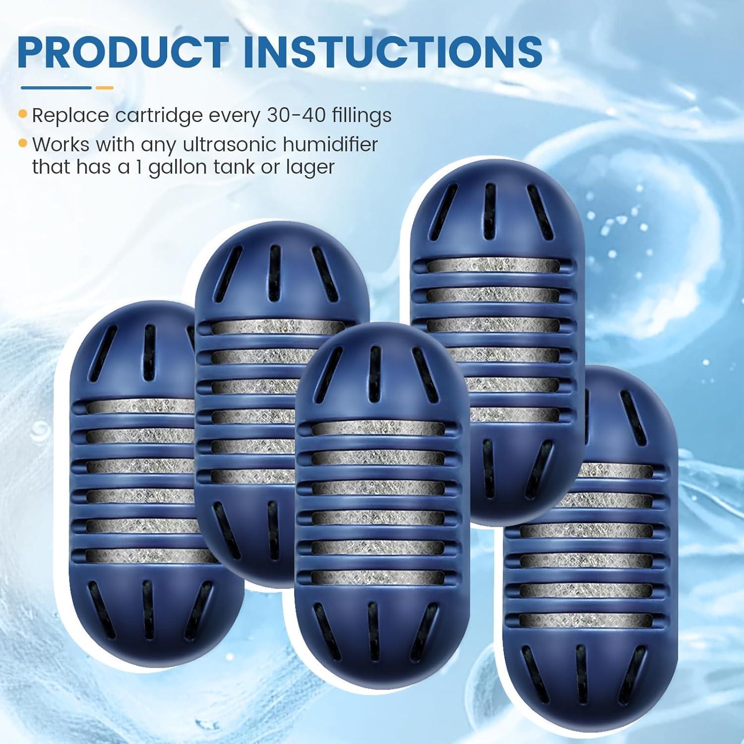 Cartuchos de Desmineralización Isinlive para Humidificadores - Paquete de 12