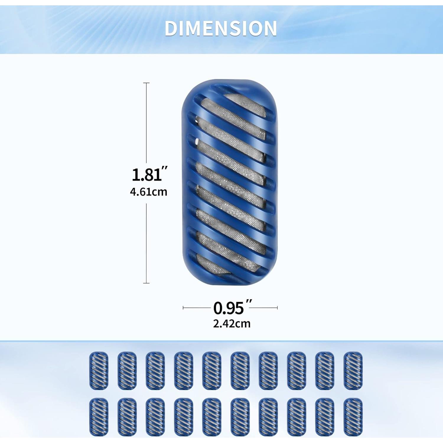 Paquete de 20 Cartuchos Desmineralizadores SOMEWAYTOP para Humidificador