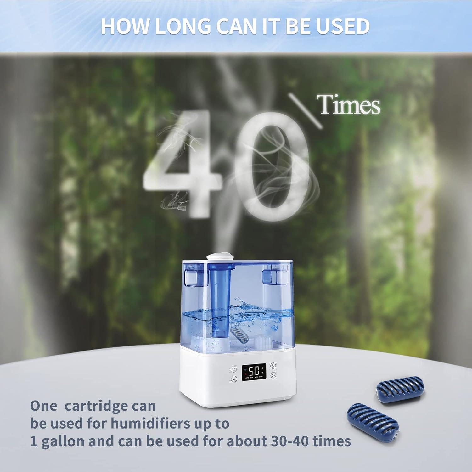 Paquete de 20 Cartuchos Desmineralizadores SOMEWAYTOP para Humidificador