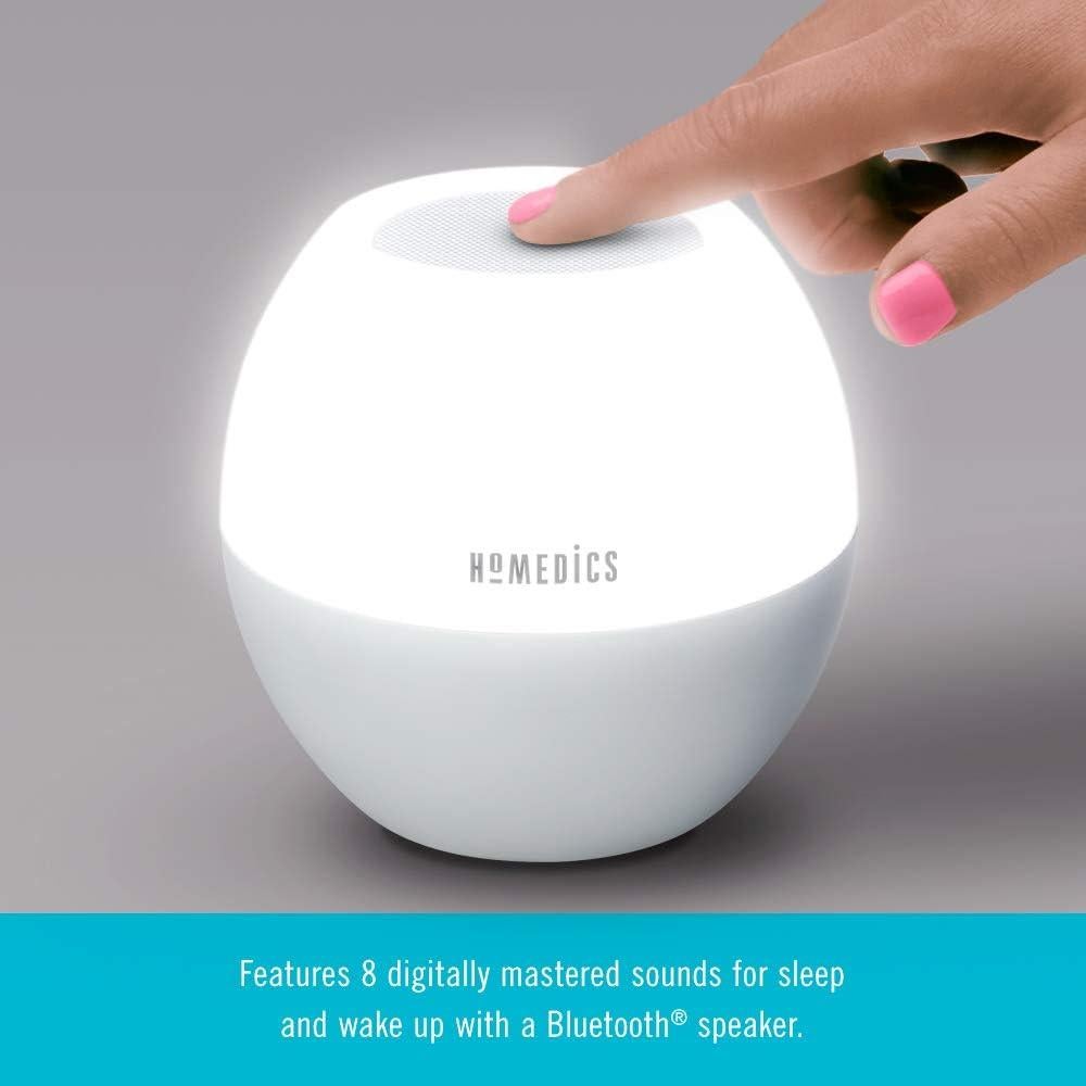 Máquina de Sonido HoMedics SS-WL100 con Reloj Despertador y Luz