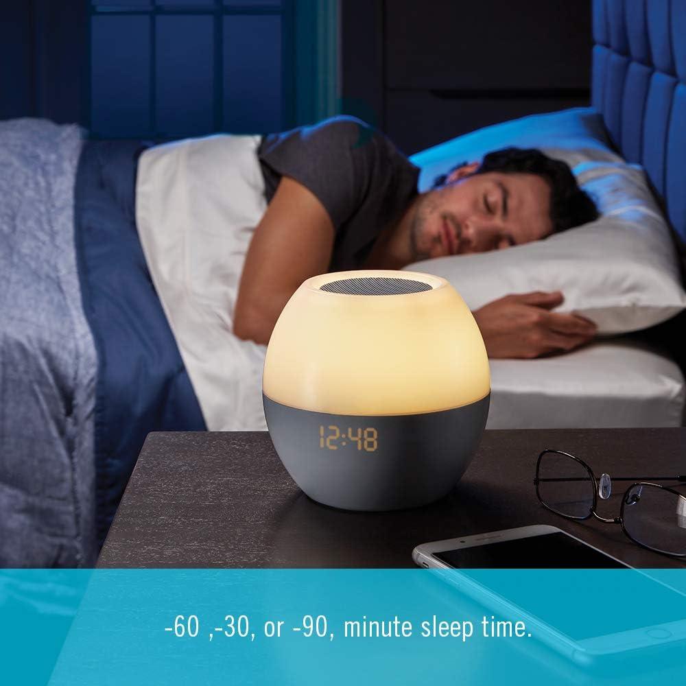 Máquina de Sonido HoMedics SS-WL100 con Reloj Despertador y Luz