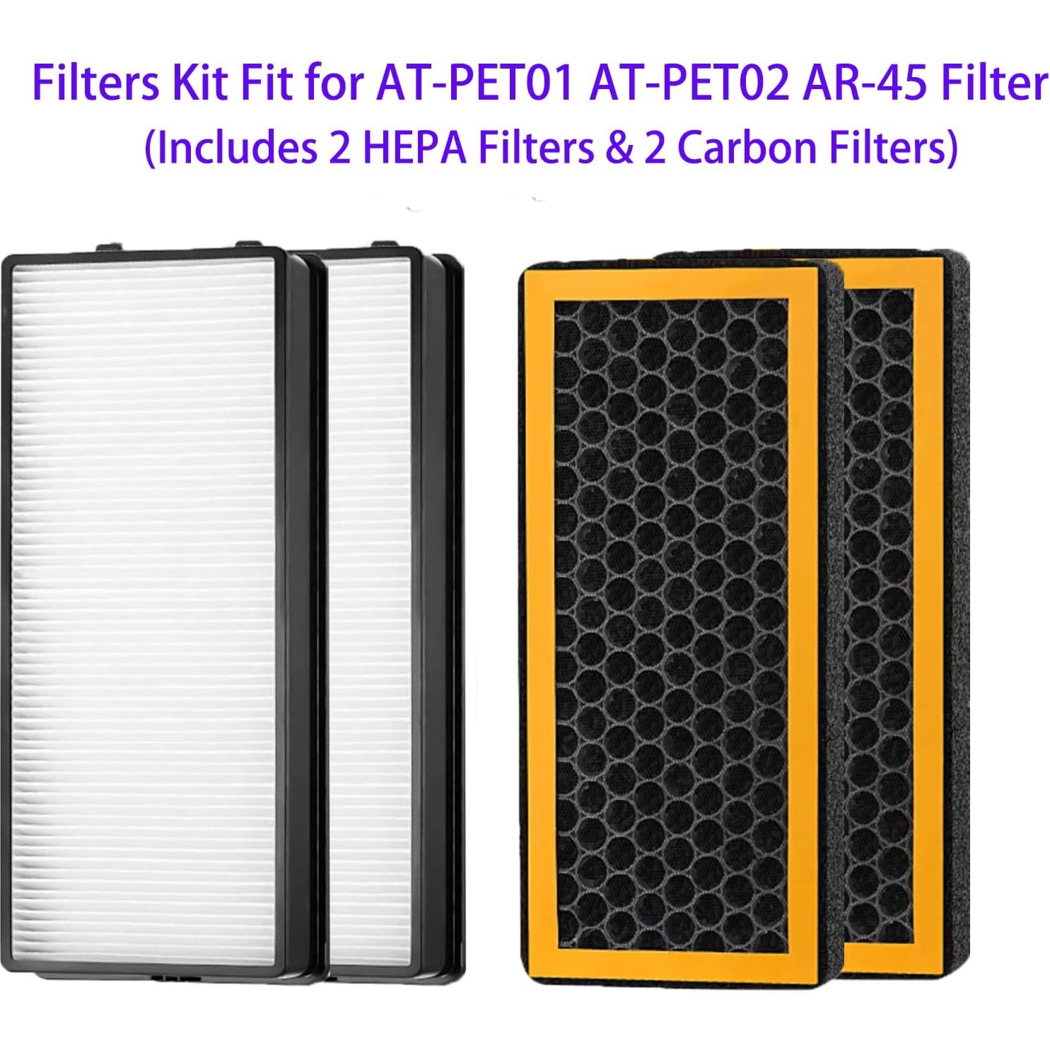 Filtros de Reemplazo HEPA y Carbón Activado HoMedics