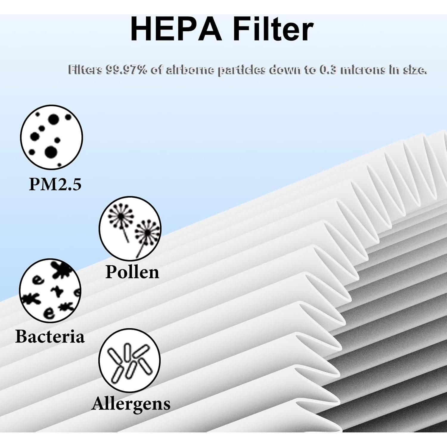 Filtro HEPA Verdadero AP-T45 para Purificador HoMedics 30x19.1cm