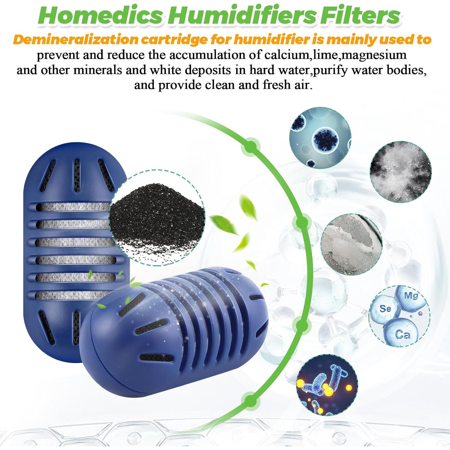 20 Cartuchos de Desmineralización Techecook UHE-HDC4 para Humidificador