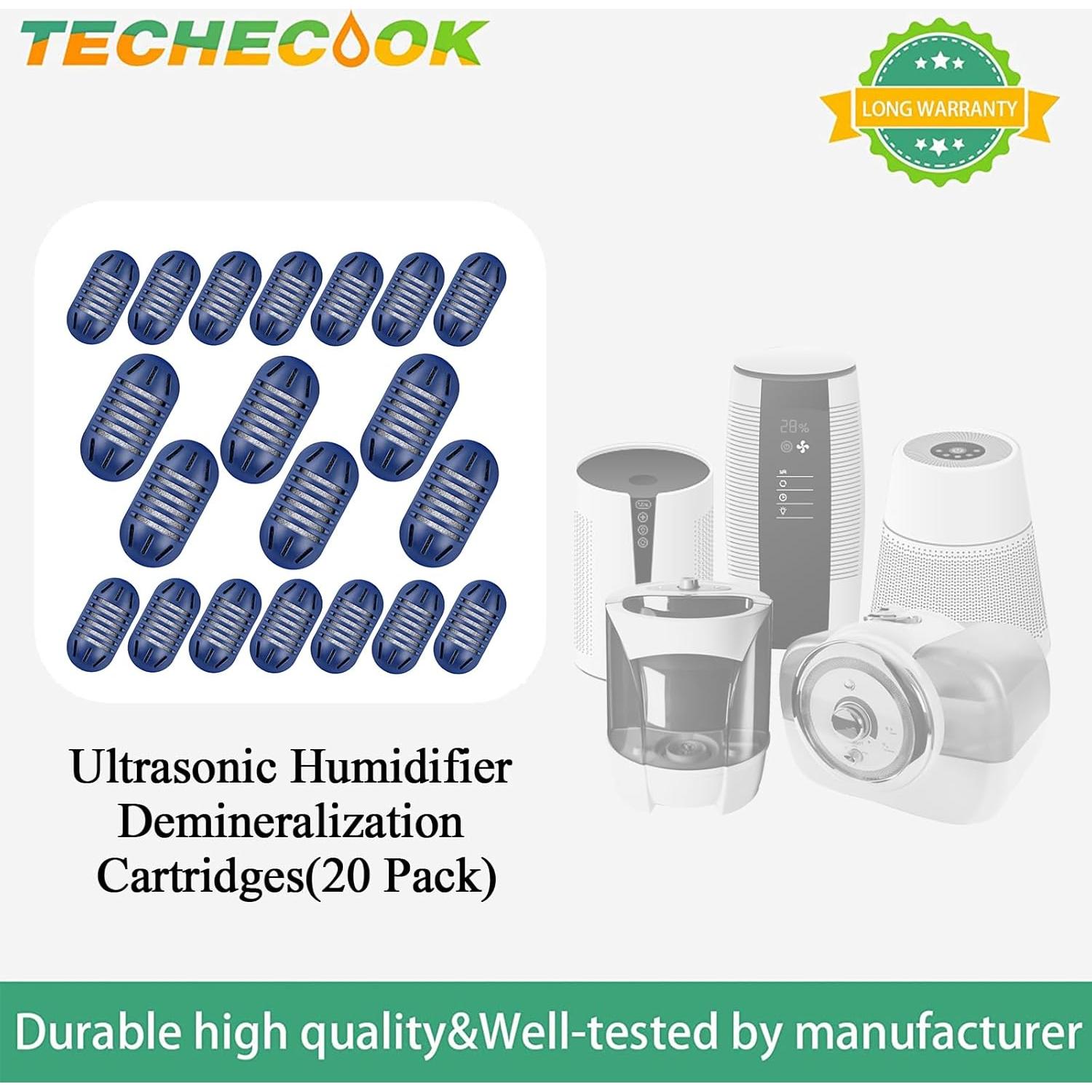 20 Cartuchos de Desmineralización Techecook UHE-HDC4 para Humidificador
