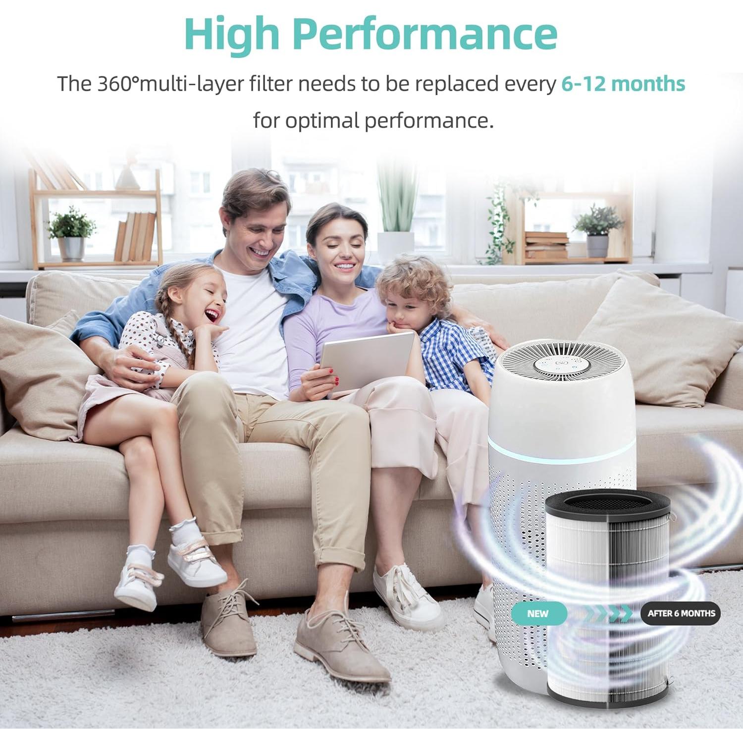 Filtro de Reemplazo Isingoione AP-T30 para Purificador HoMedics