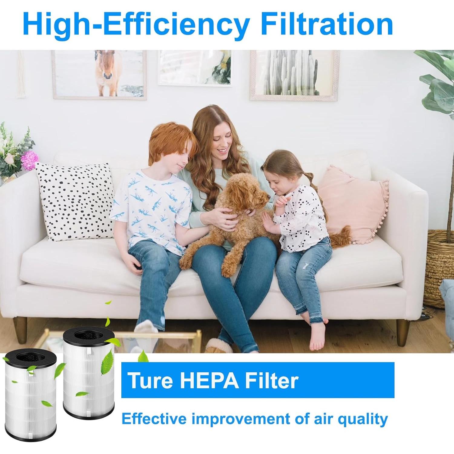Filtro de Reemplazo HEPA Vanbolt AP-T40FL para Purificador de Aire