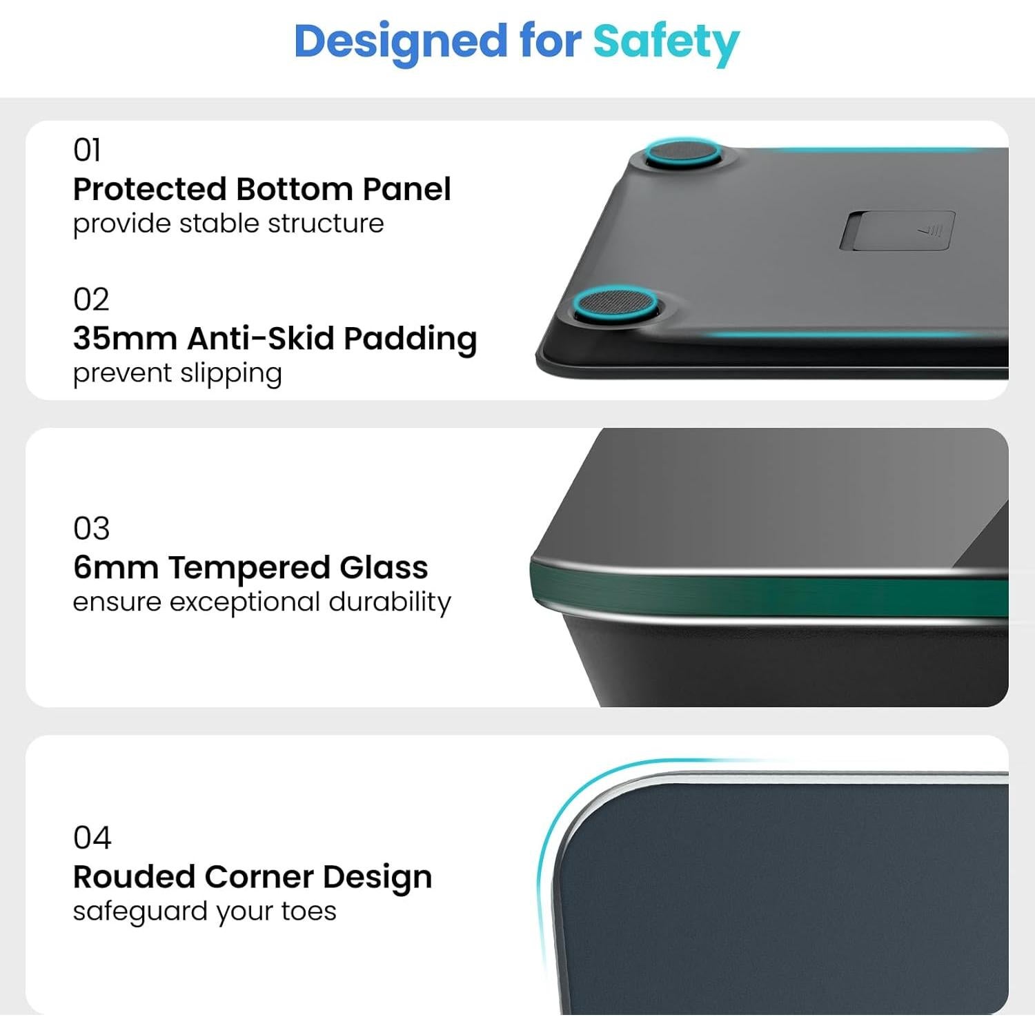 Báscula Digital Etekcity EBS-C121-KUS 180 kg Pantalla LED