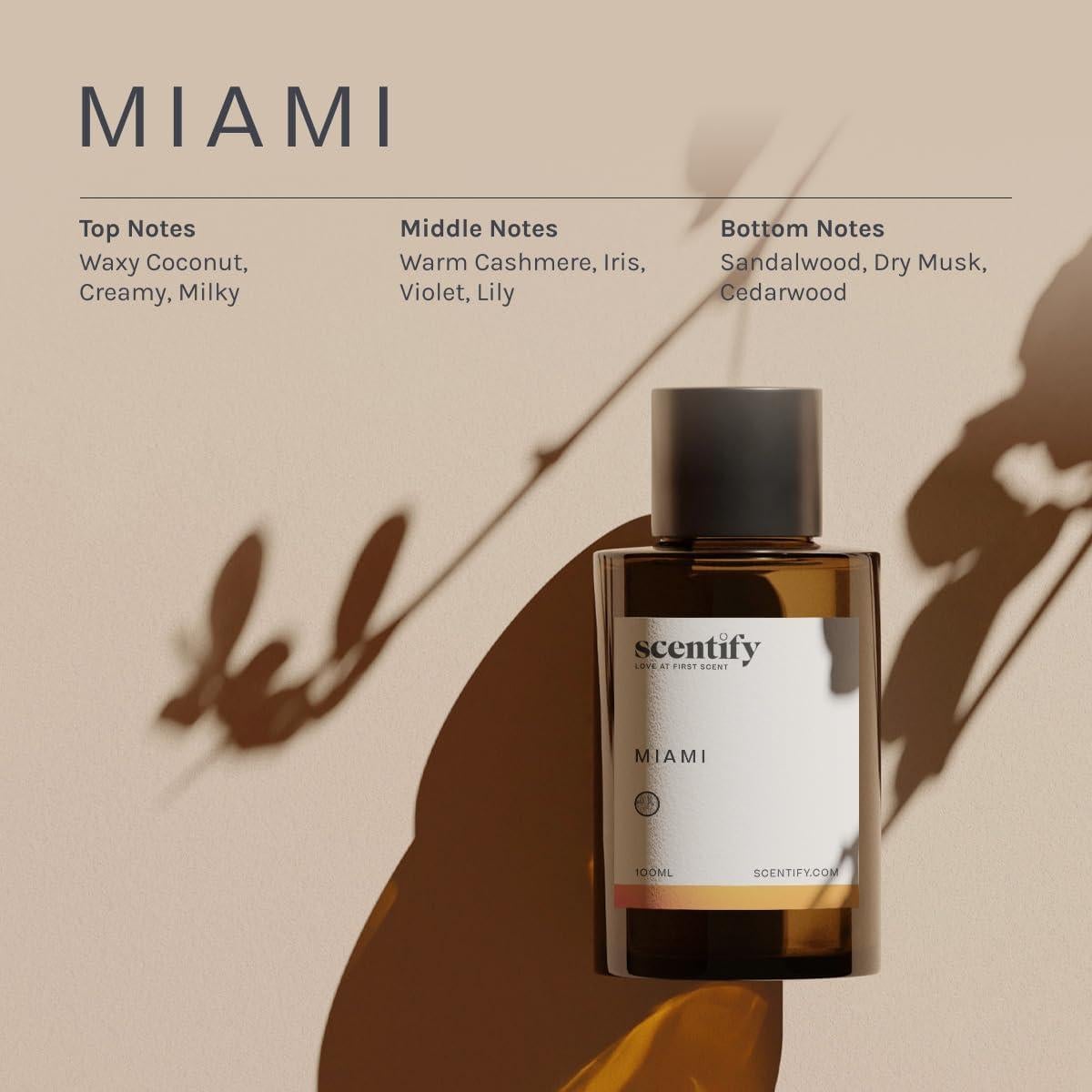 Aceite Aromático Scentify Miami 100ml - Fragancia Lujosa