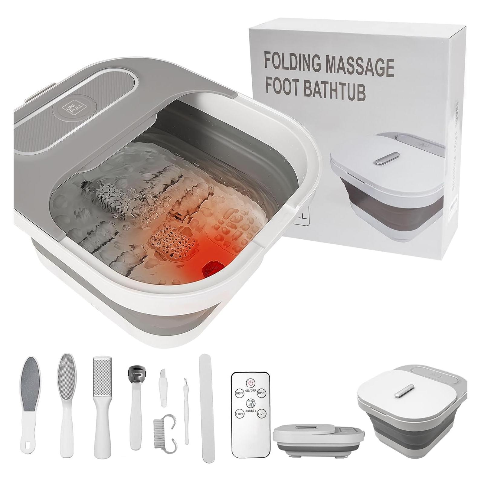 Bañera de pies plegable UNIFULL con masaje y calor
