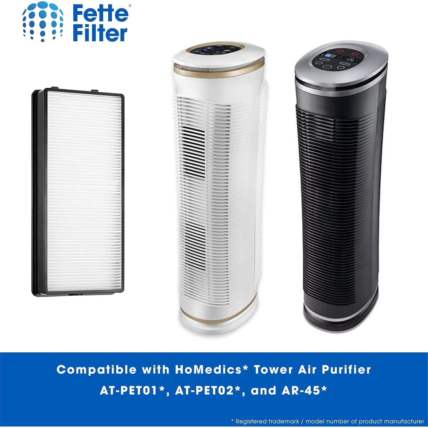 Filtro Fette True HEPA AT-OFL para Purificadores HoMedics - Paquete de 2