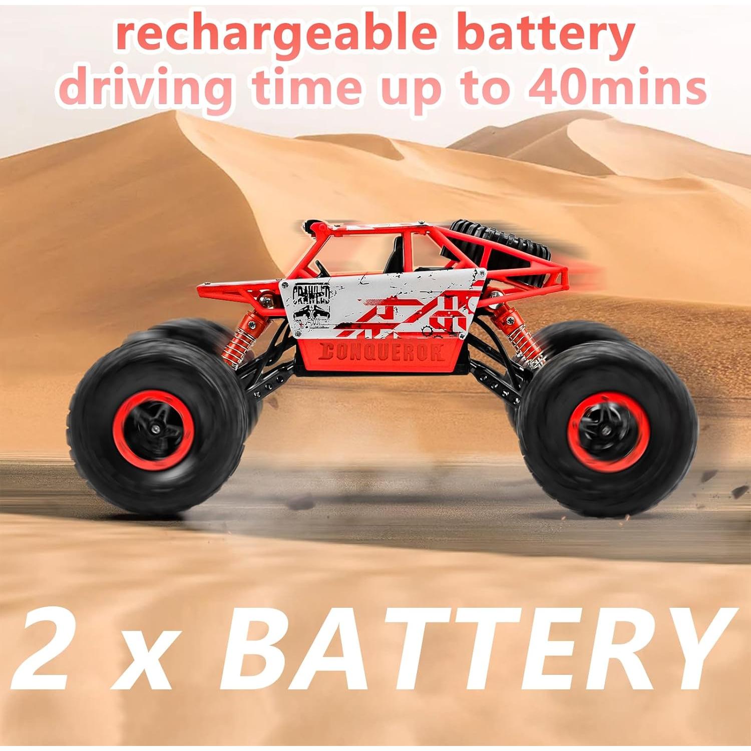 Coche RC Todo Terreno Cheerwing 1:18 4WD Rojo