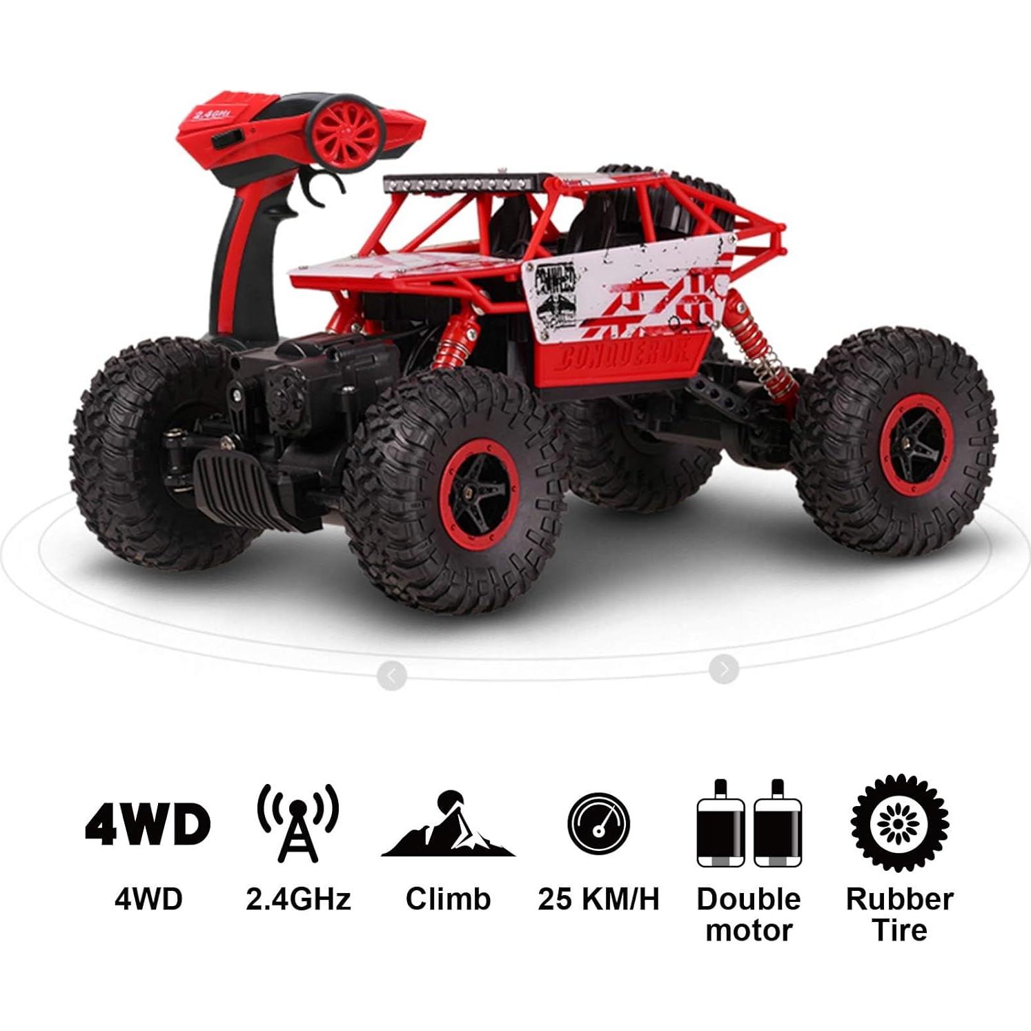 Coche RC Todo Terreno Cheerwing 1:18 4WD Rojo
