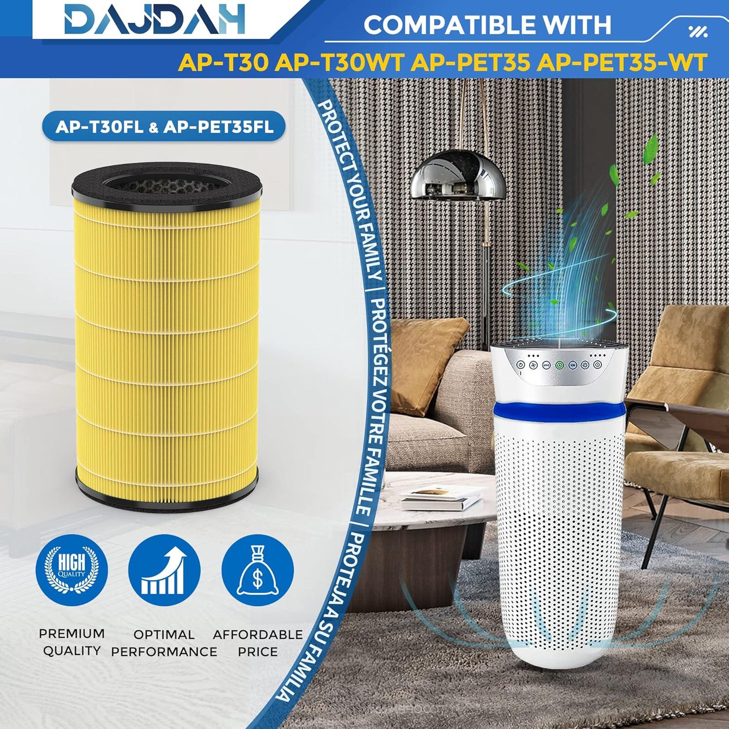 Filtro de Aire DAJDAH AP-T30FL para Purificador Homedics