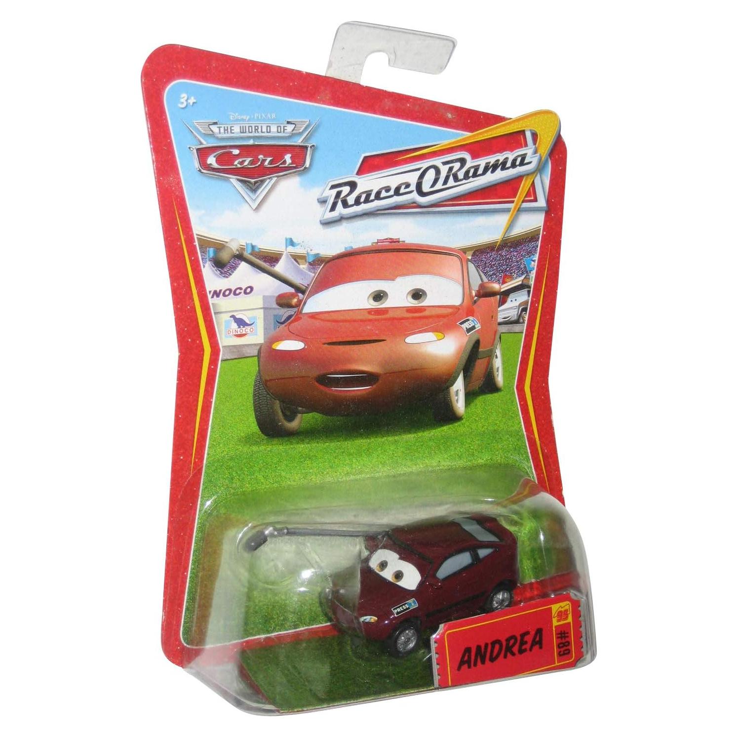 Coche de Metal Disney Cars Mattel Andrea 1:55 17.78 cm