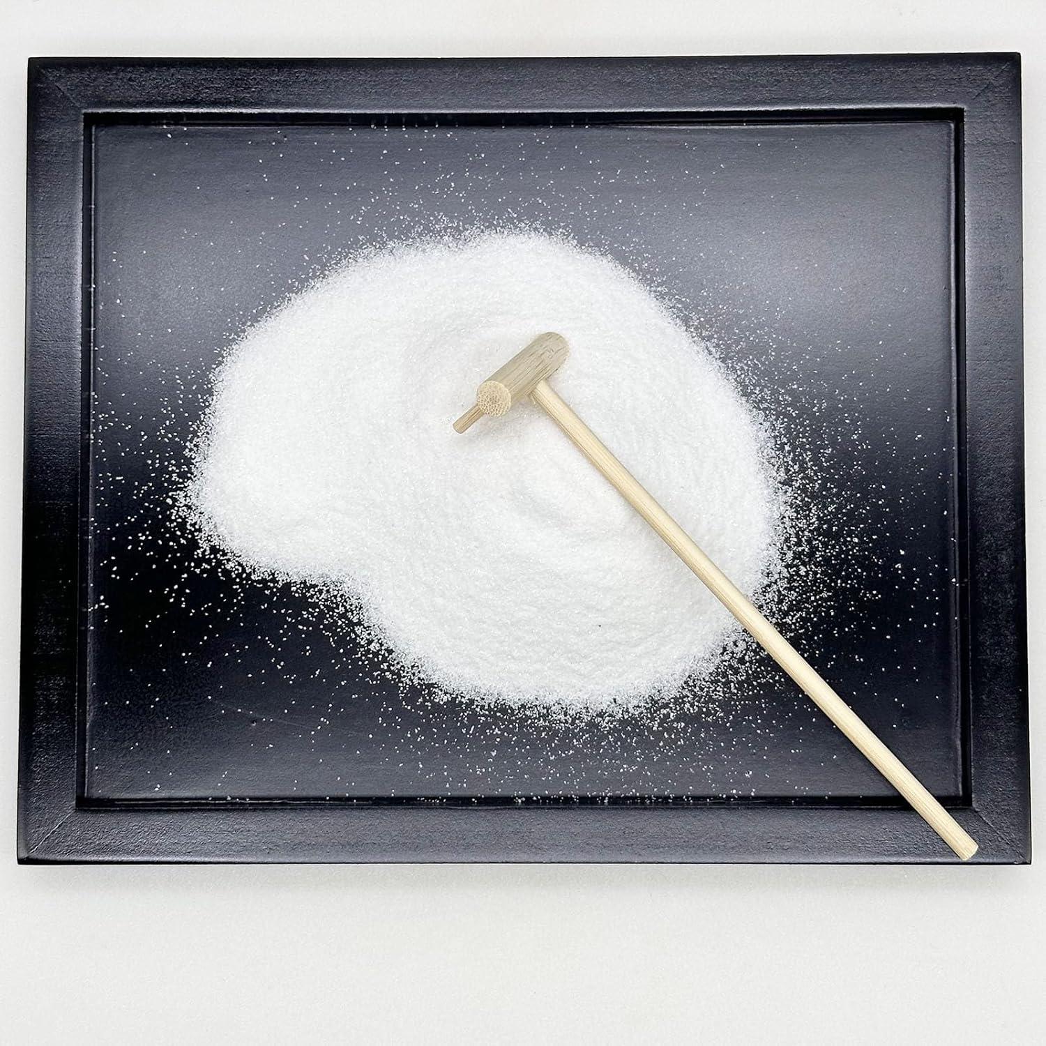 Kit Jardín Zen Mini Cayway - Decoración de Mesa con Arena Blanca