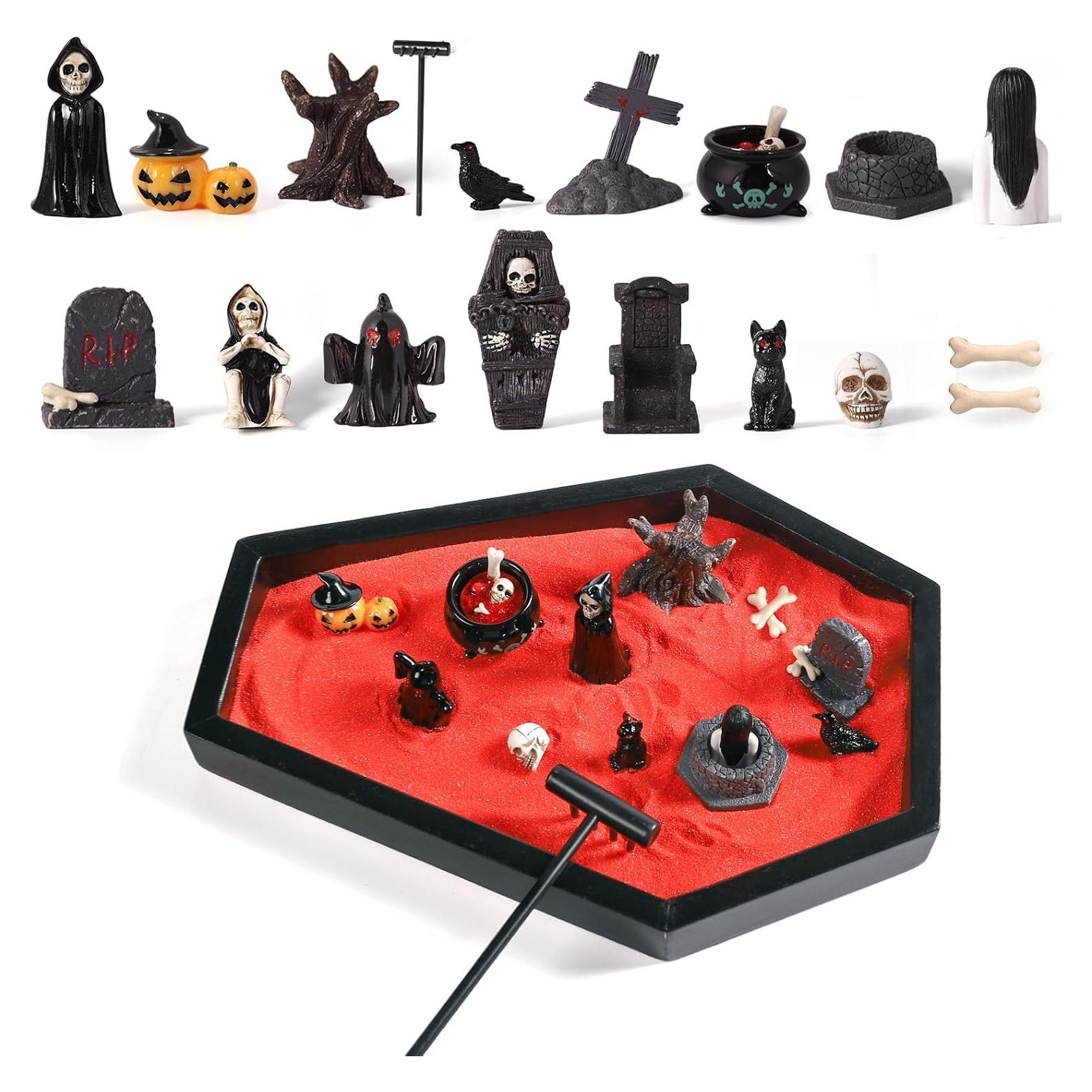 Kit Jardín Zen en Ataúd FunSky con Accesorios Góticos