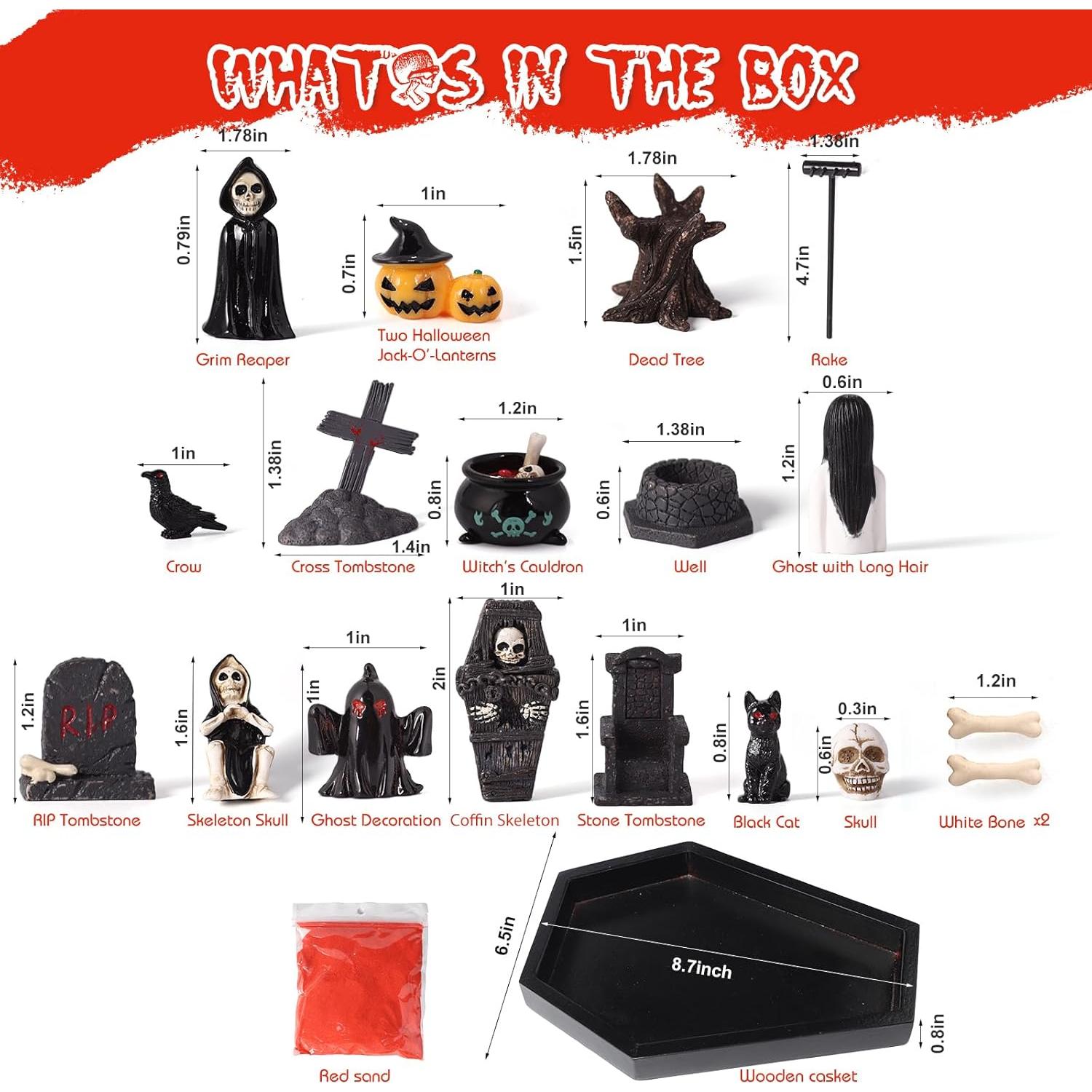 Kit Jardín Zen en Ataúd FunSky con Accesorios Góticos