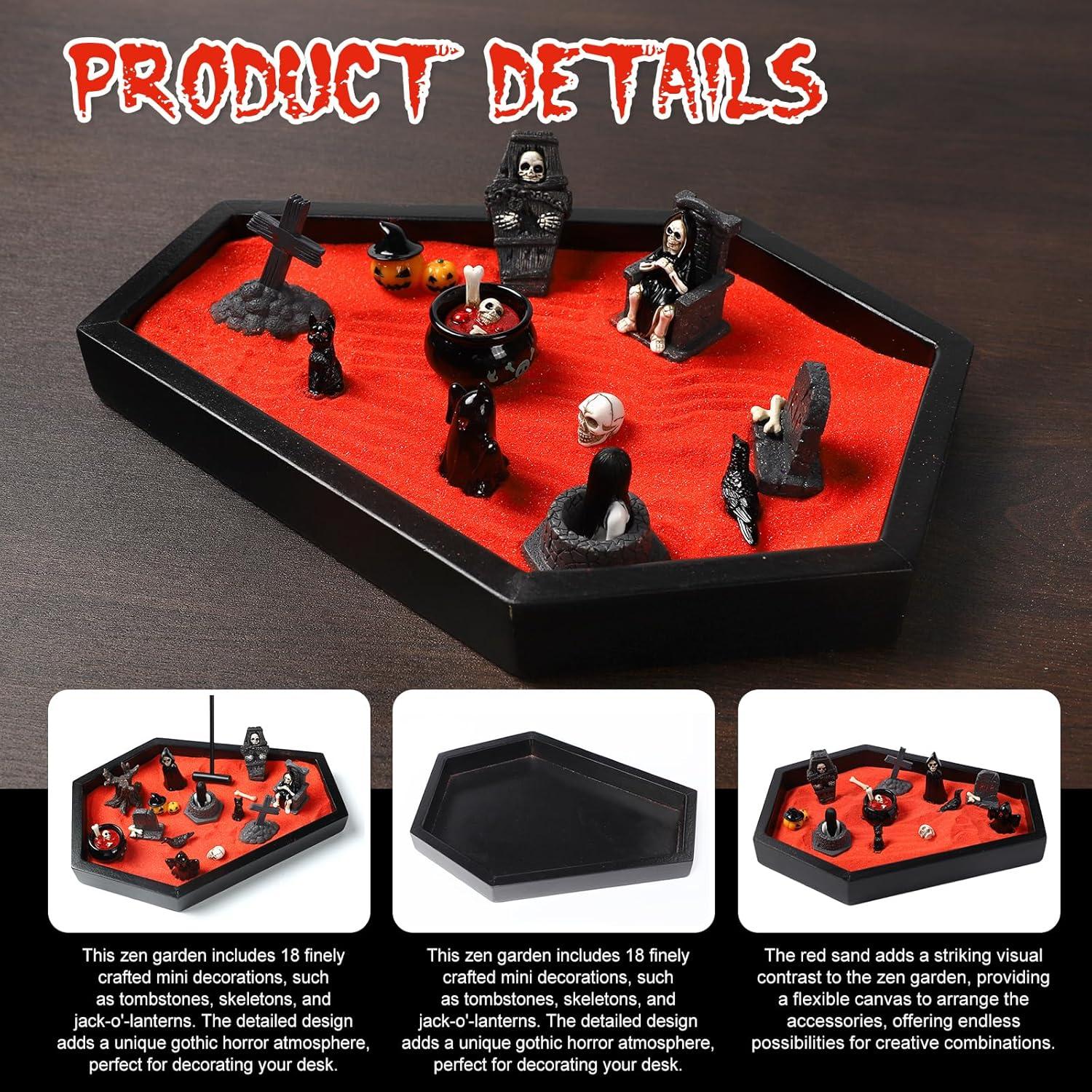 Kit Jardín Zen en Ataúd FunSky con Accesorios Góticos