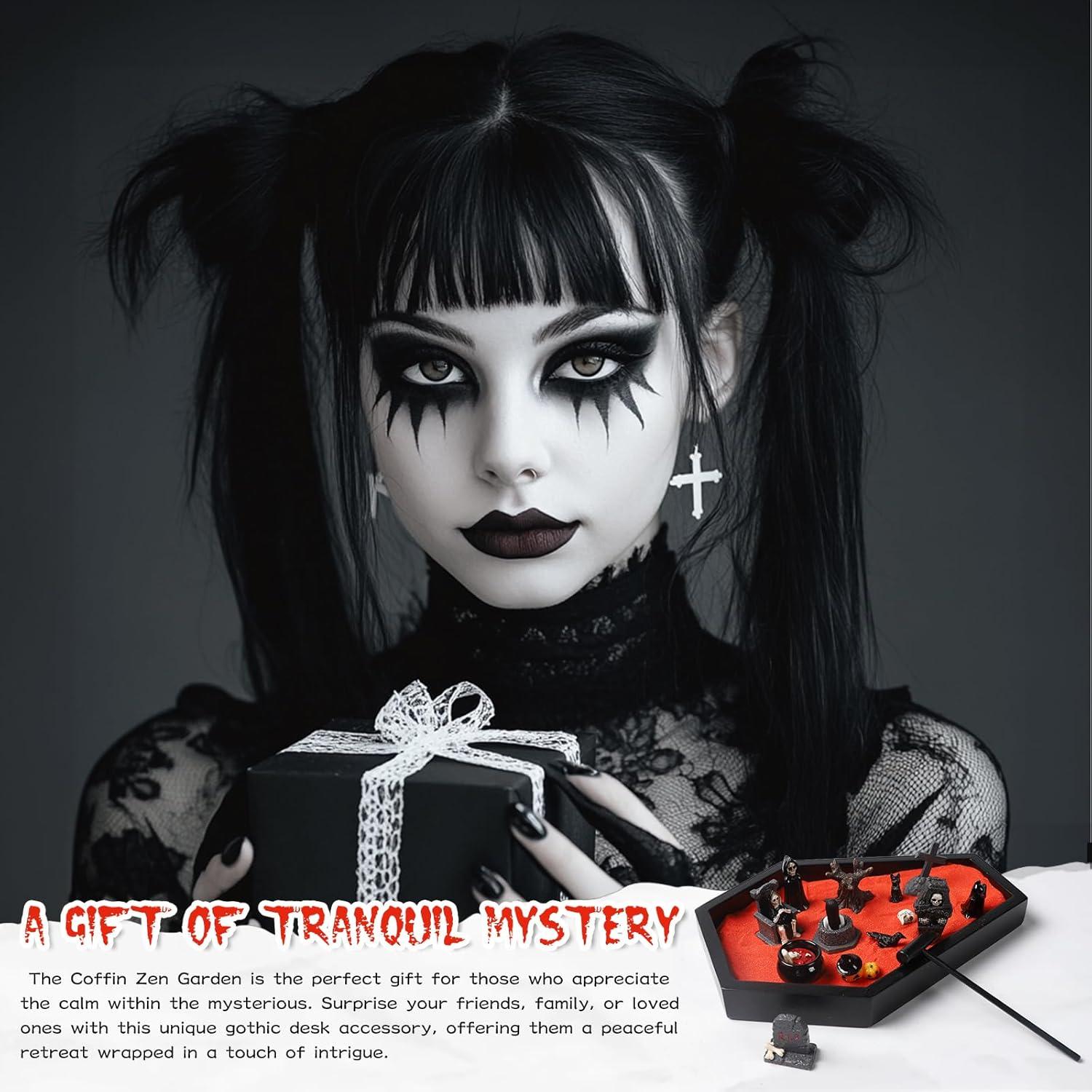 Kit Jardín Zen en Ataúd FunSky con Accesorios Góticos