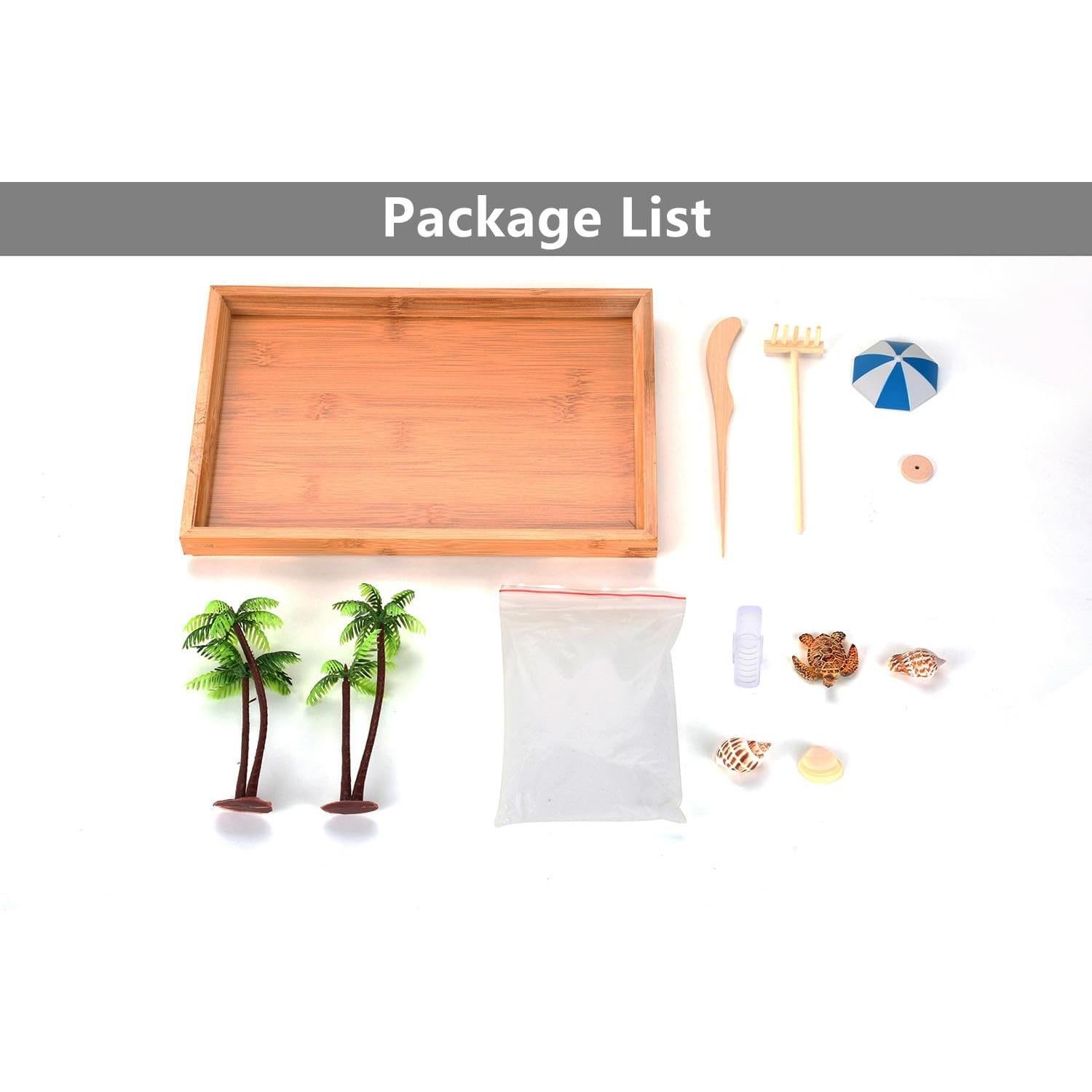 Kit Jardín Zen Playa Z metnal - Mini Oasis de Relajación