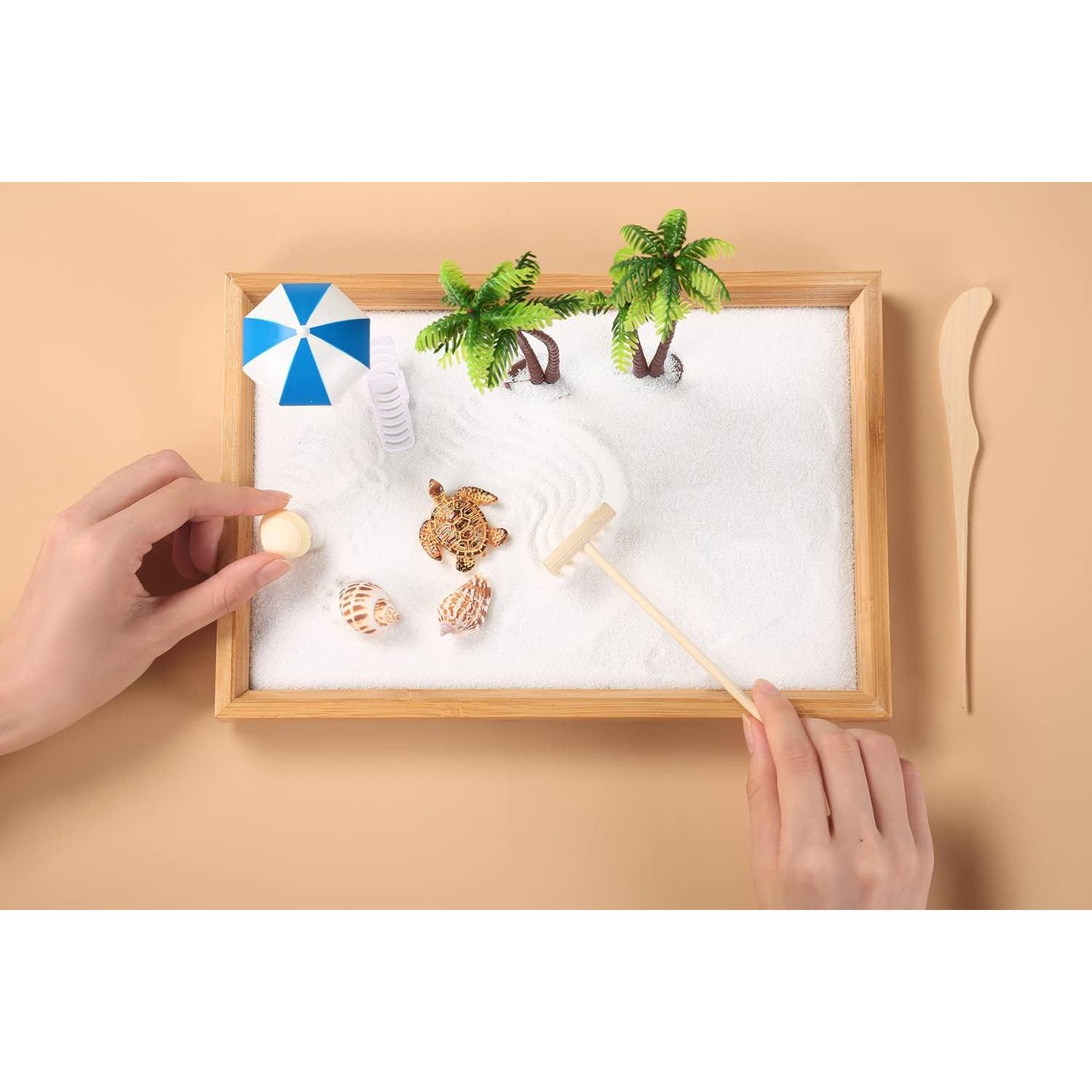 Kit Jardín Zen Playa Z metnal - Mini Oasis de Relajación