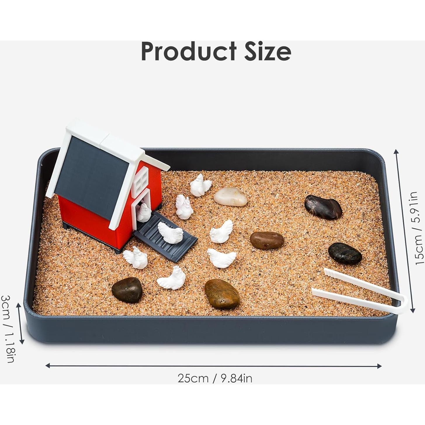 Jardín Zen de Arena EAMC - Kit Mini de Alivio de Estrés