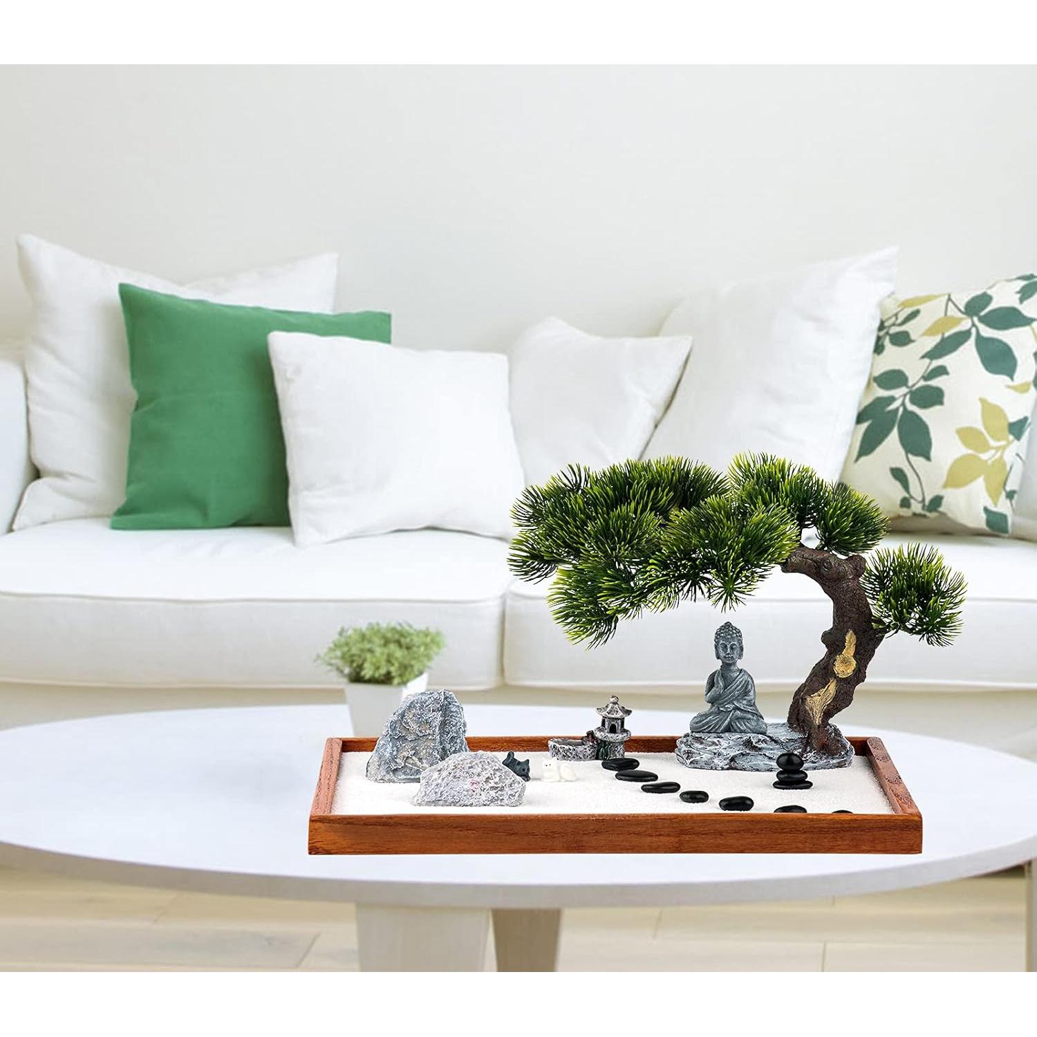 Kit Jardín Zen dgudgu - Mini Jardín de Escritorio 35x24 cm