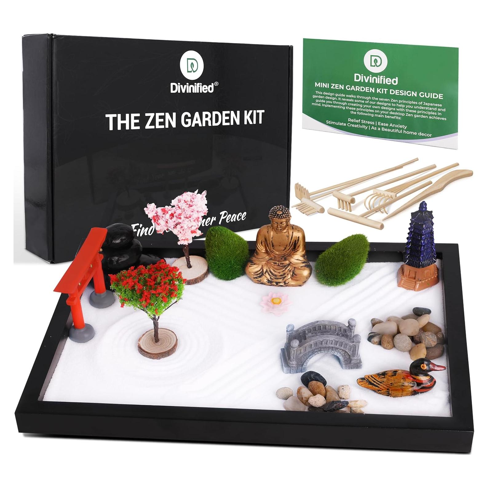 Jardín Zen Japonés D Divinified - Kit de Relajación 27.94x20.32 cm