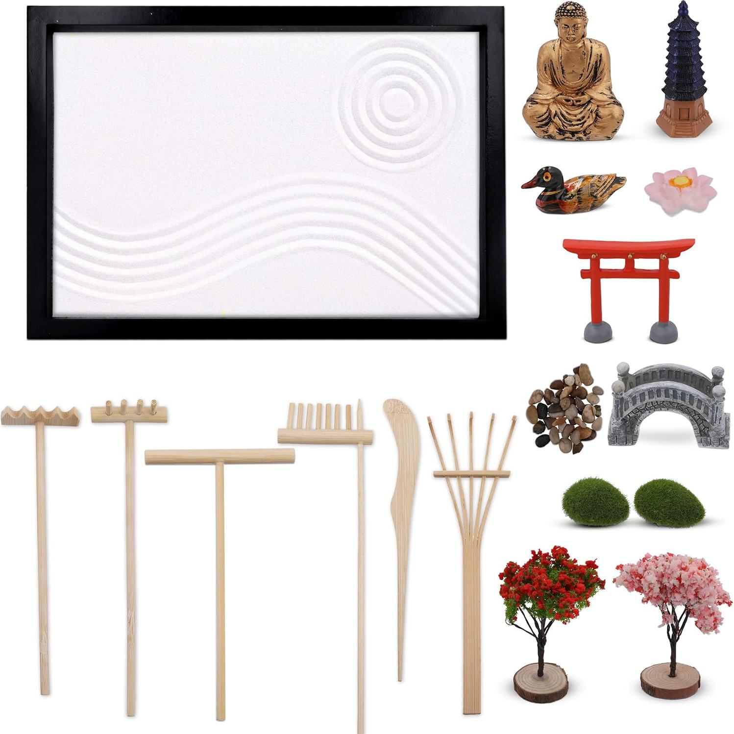 Jardín Zen Japonés D Divinified - Kit de Relajación 27.94x20.32 cm