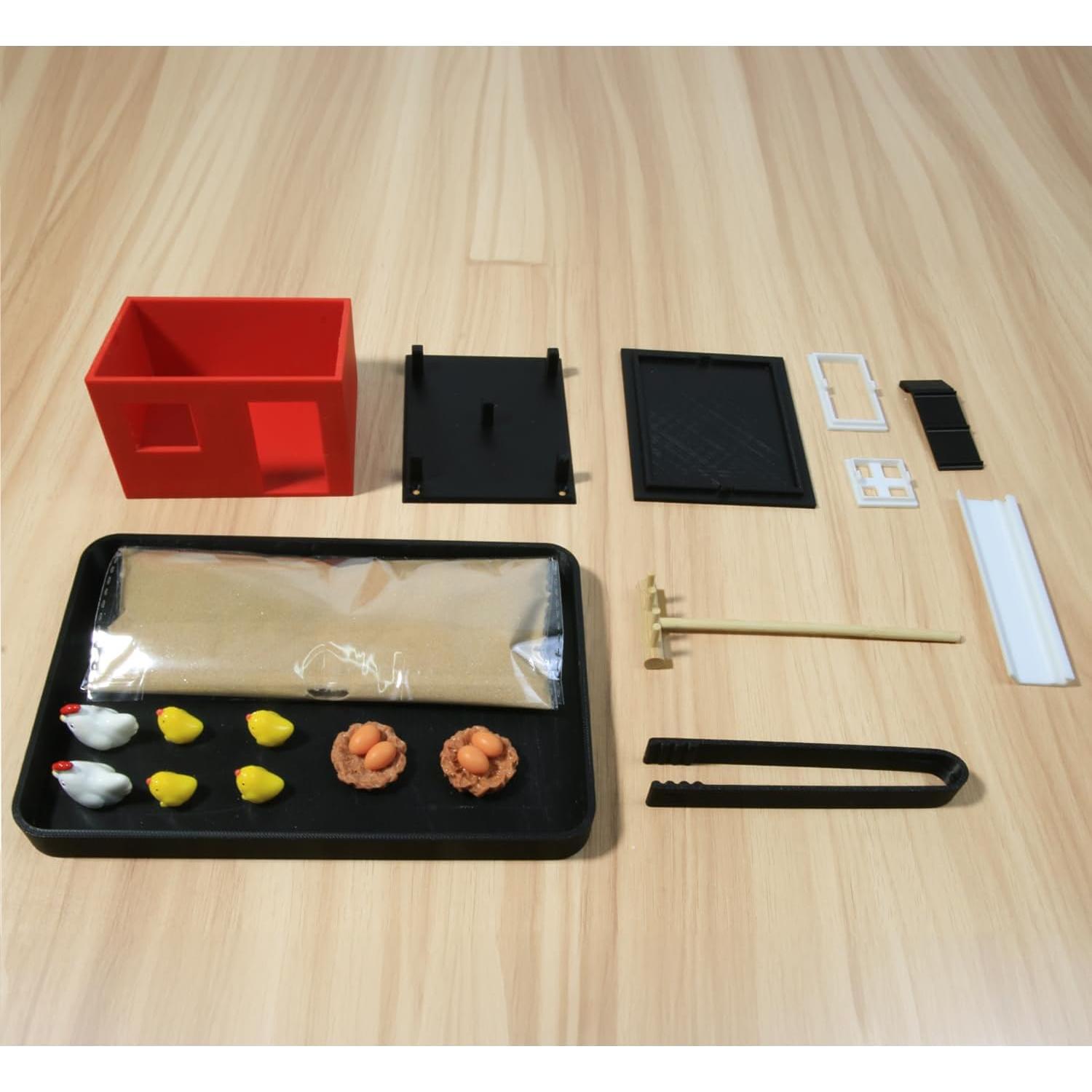 Jardín Zen de Pollo MildLion - Decoración de Oficina y Alivio del Estrés