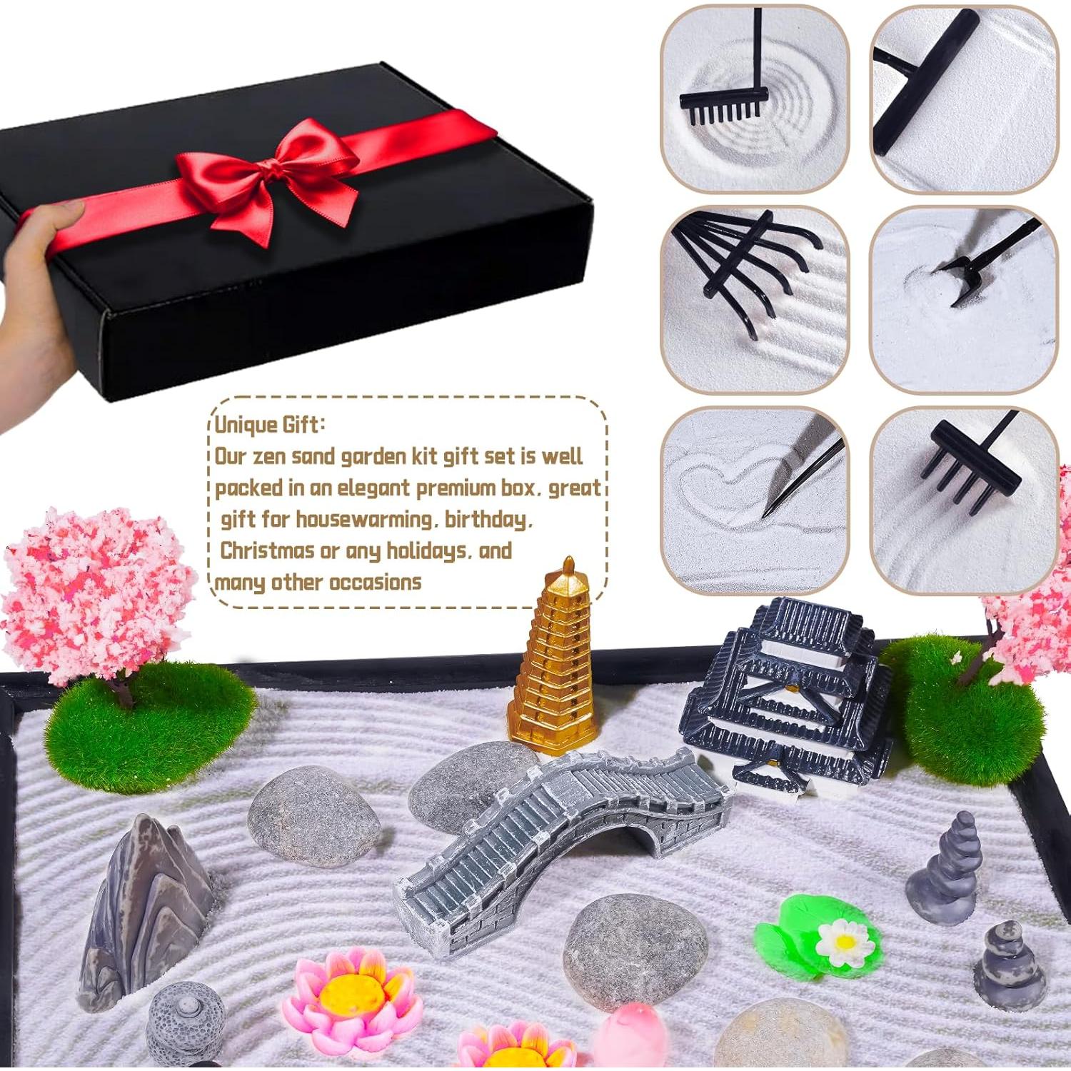 Kit Jardín Zen Bbiamsleep Mini 24.9x17.8cm con 27 Accesorios