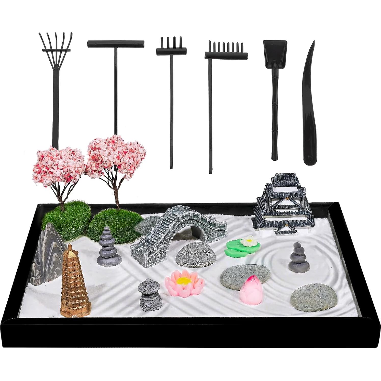 Kit Jardín Zen Bbiamsleep Mini 24.9x17.8cm con 27 Accesorios