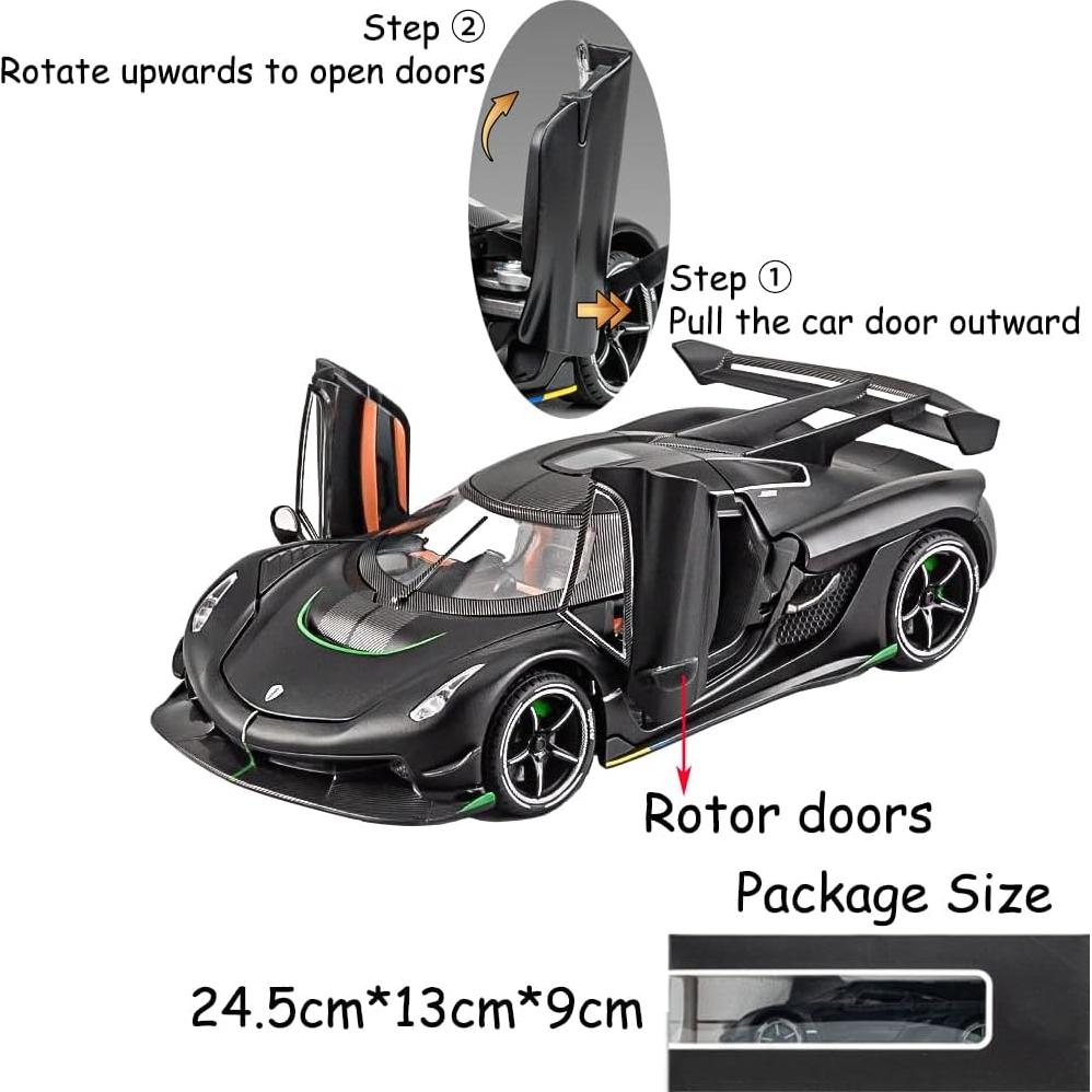 Coche de Juguete Koenigsegg Jesko 1/24 con Luz y Sonido