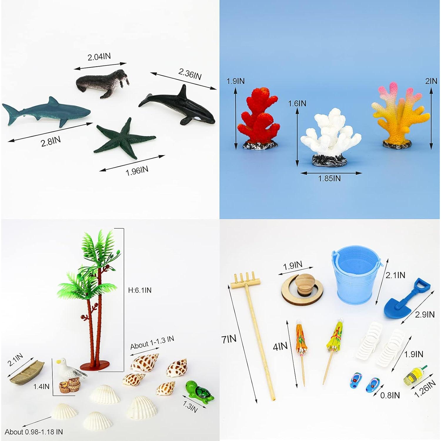 Kit de Accesorios de Jardín Zen de Playa JJJ Arts 28 Piezas