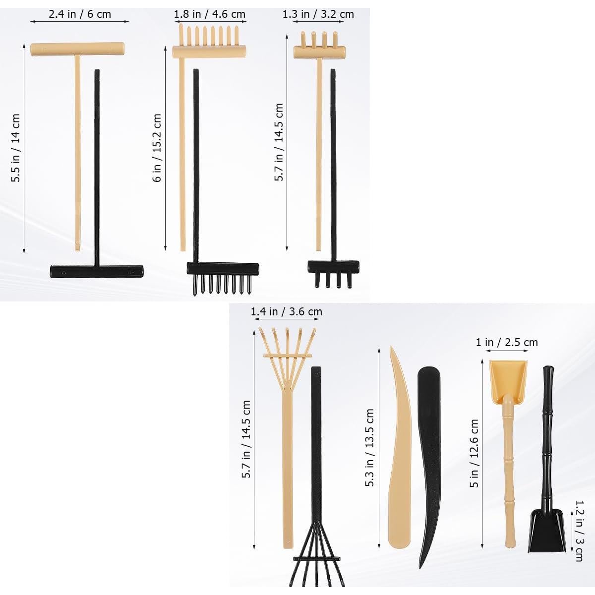 Set de 6 Herramientas de Jardín Zen MHYGKTXRA para Meditación