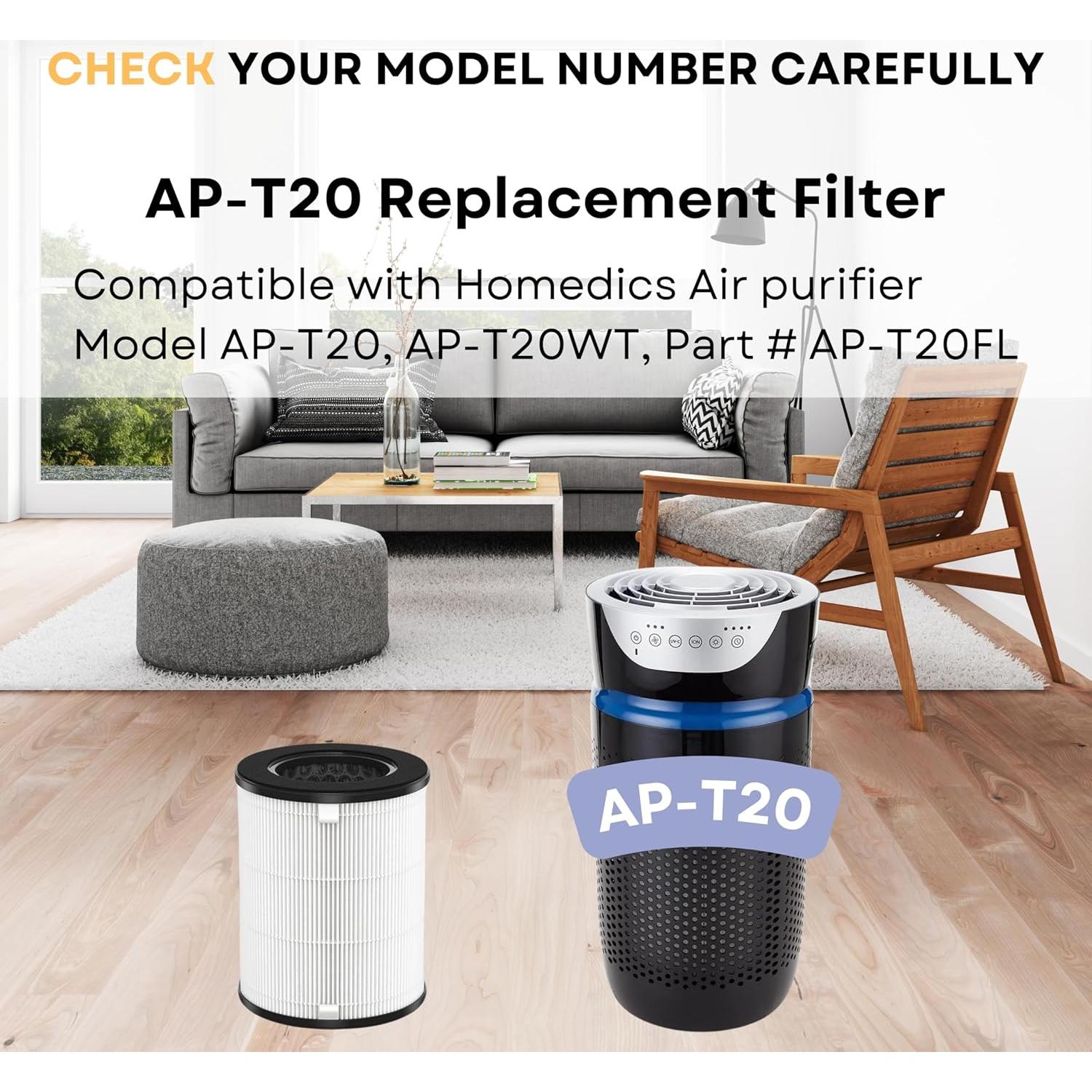 Filtro HEPA Nispira AP-T20FL para Purificador TotalClean 360°