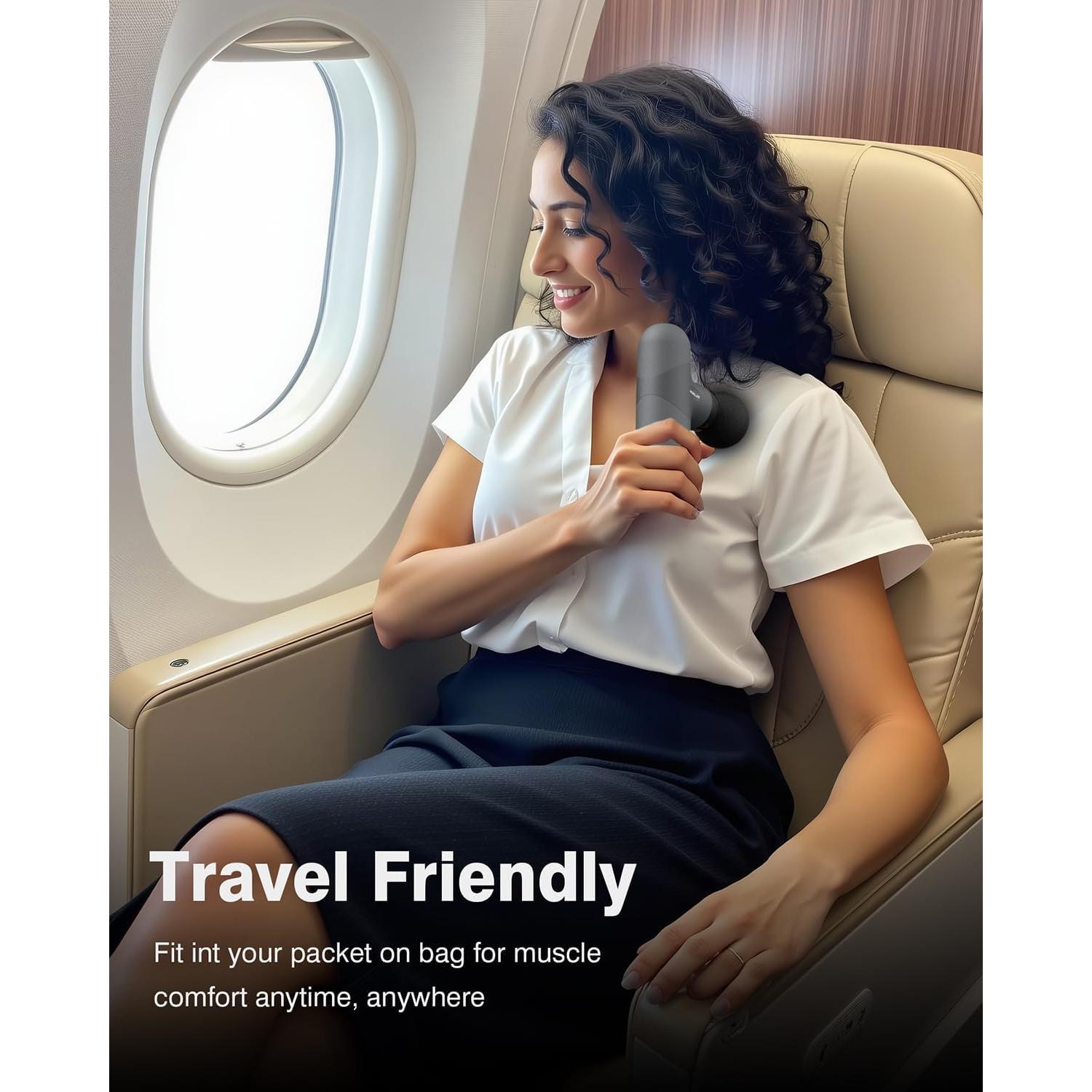 Pistola de Masaje Compacta Morelax M893-CA-02 6 Cabezas 4 Velocidades