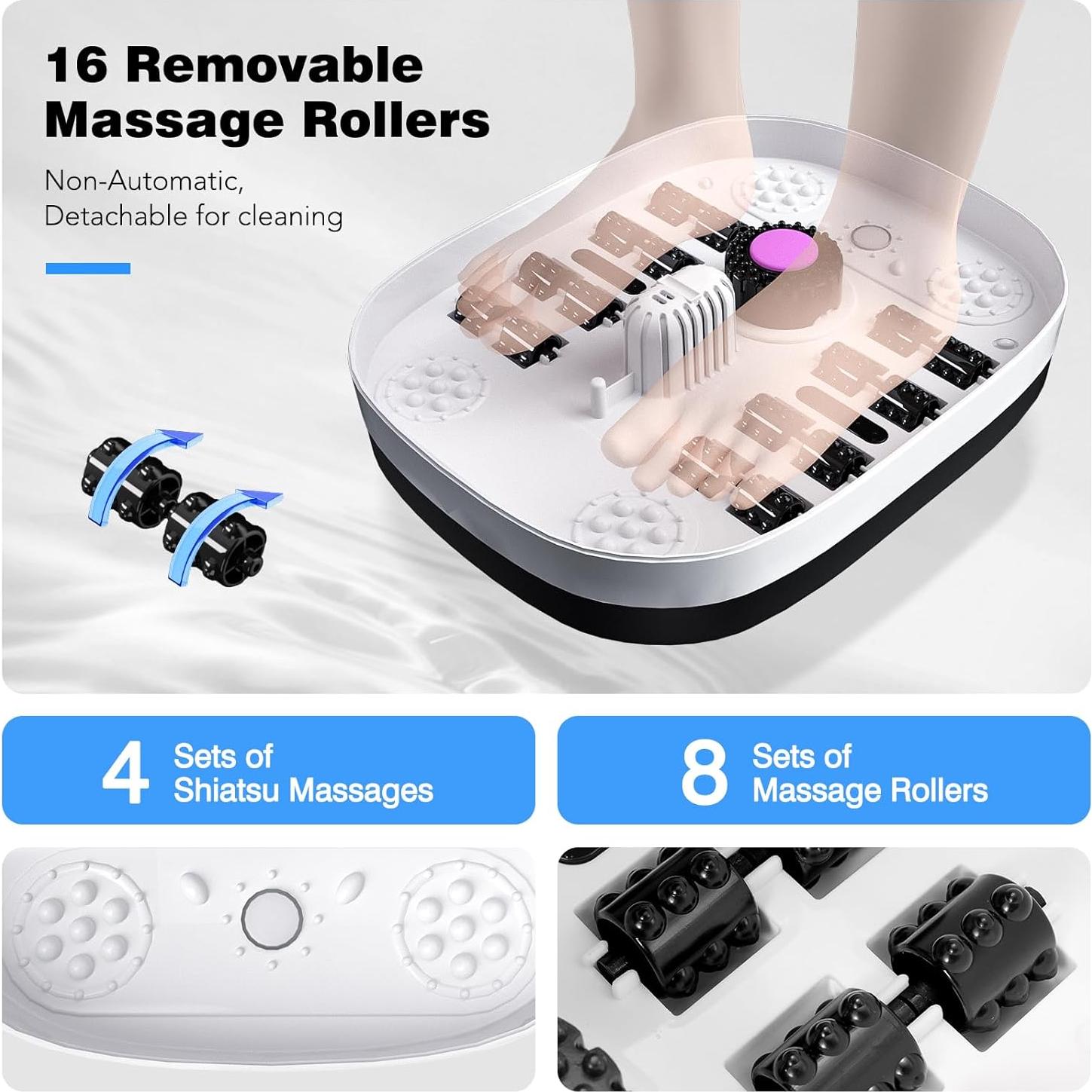 Bañera de Pies Eléctrica KNQZE MZD-KS7 con Calor y Masaje